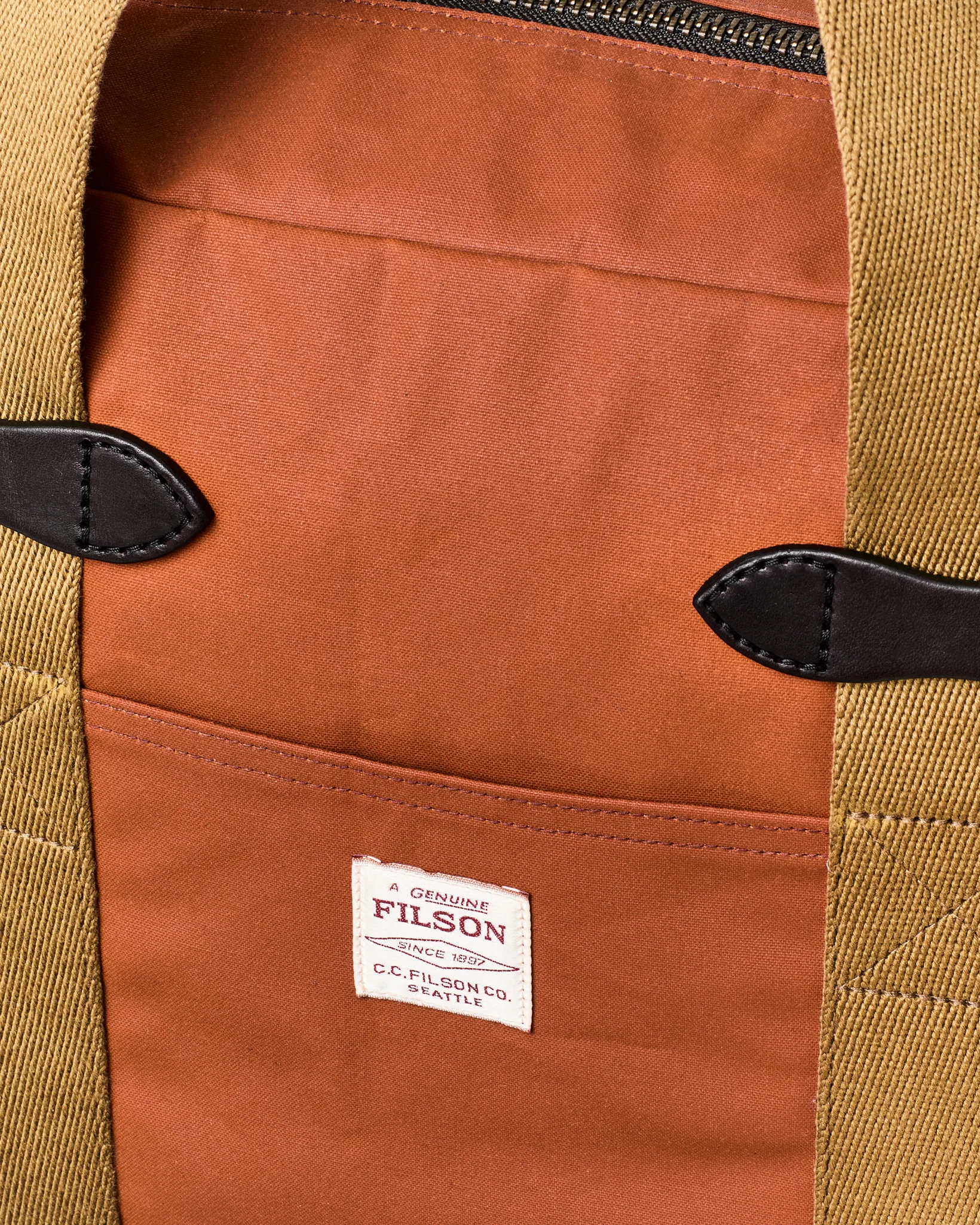 Tin Cloth Zipper Tote Bag - FILSON OUTLET