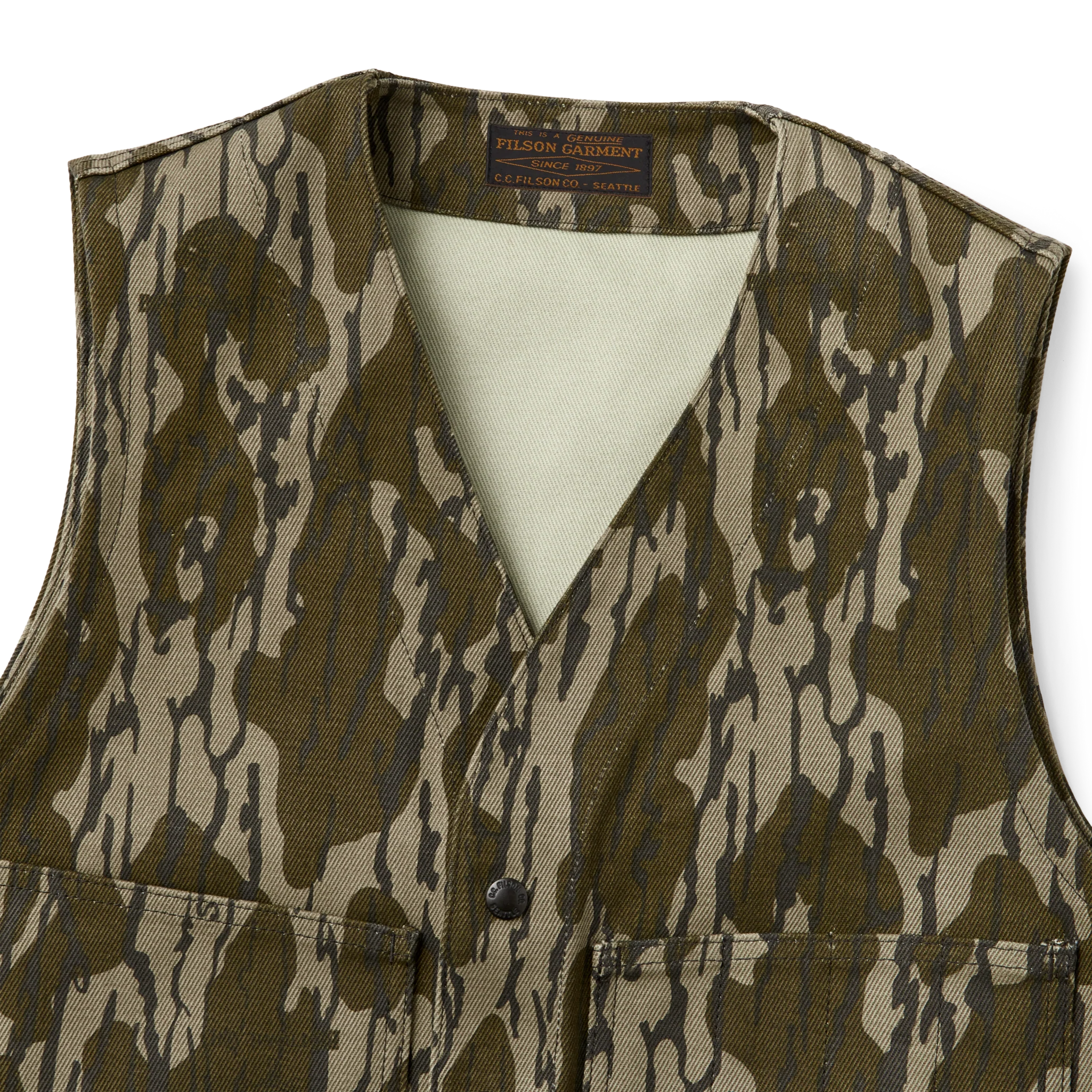 Rugged Twill Cruiser Vest - FILSON OUTLET