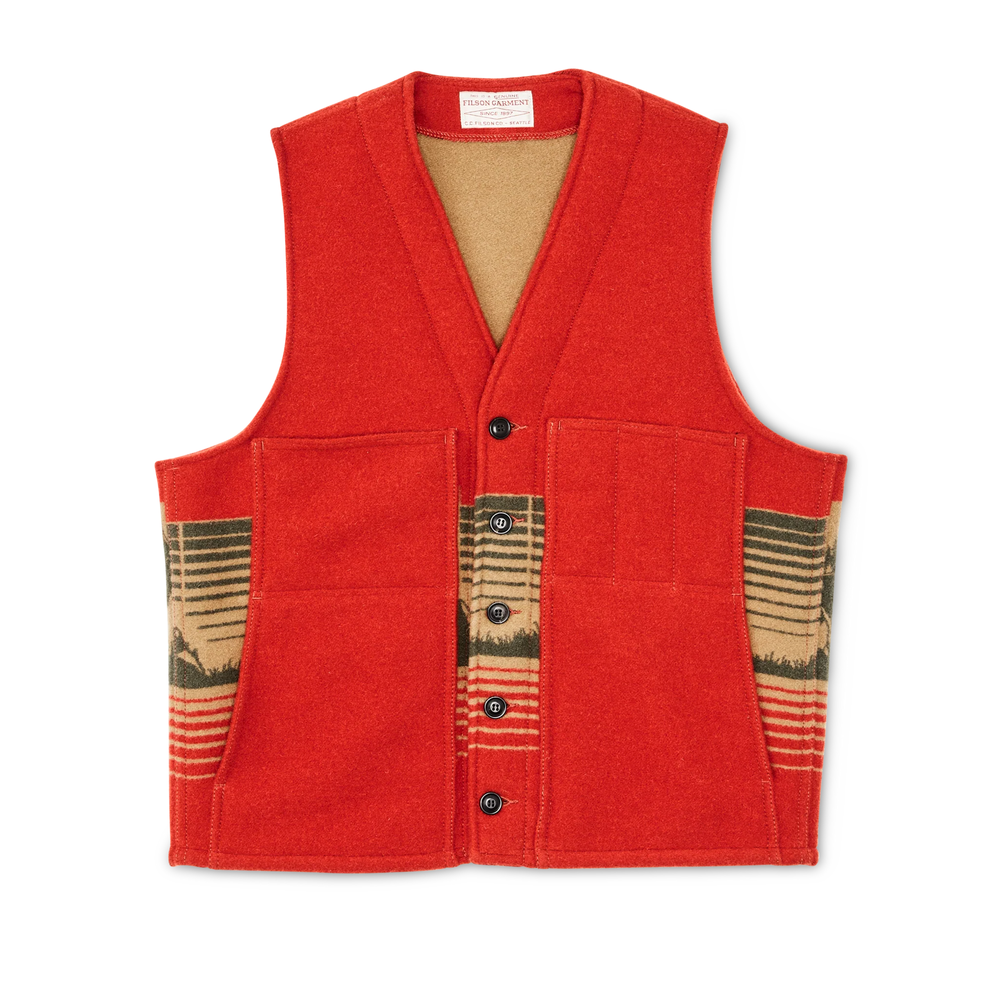 Jacquard Wool Vest - FILSON OUTLET