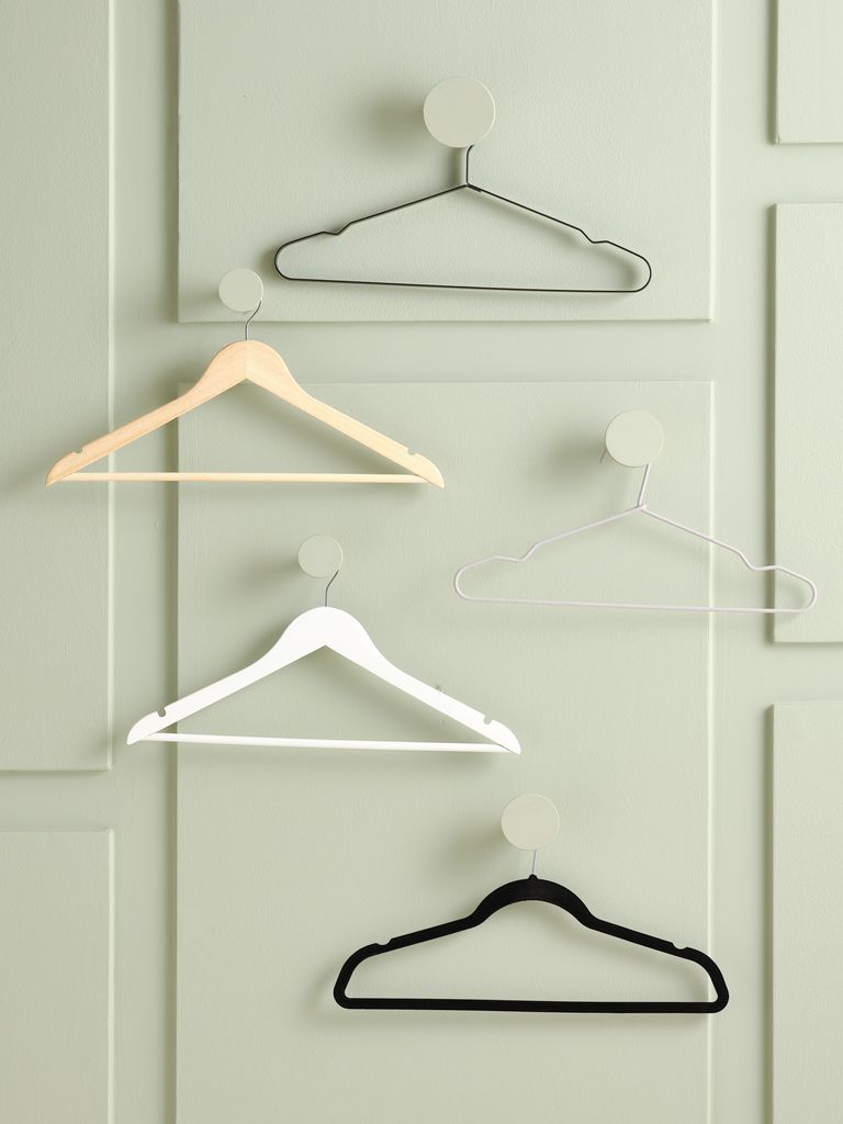 JYSK Hangers HELMUT L44cm pack of 5 white