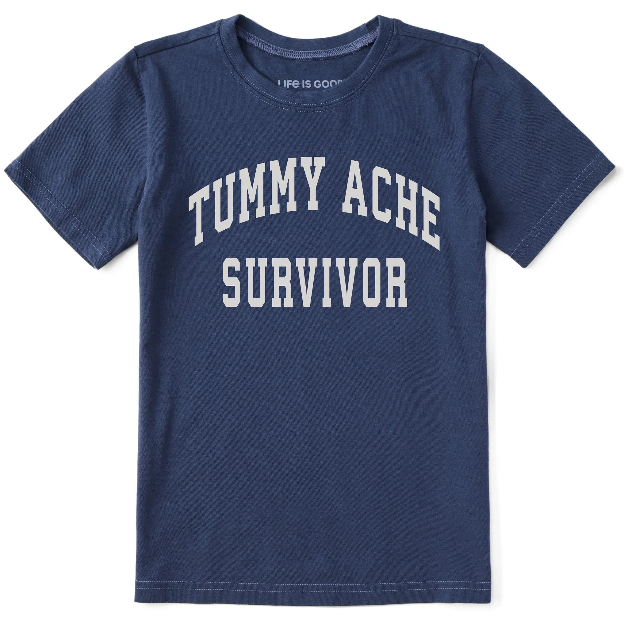 Kids Tummy Ache Survivor Arch Short Sleeve Crusher Tee