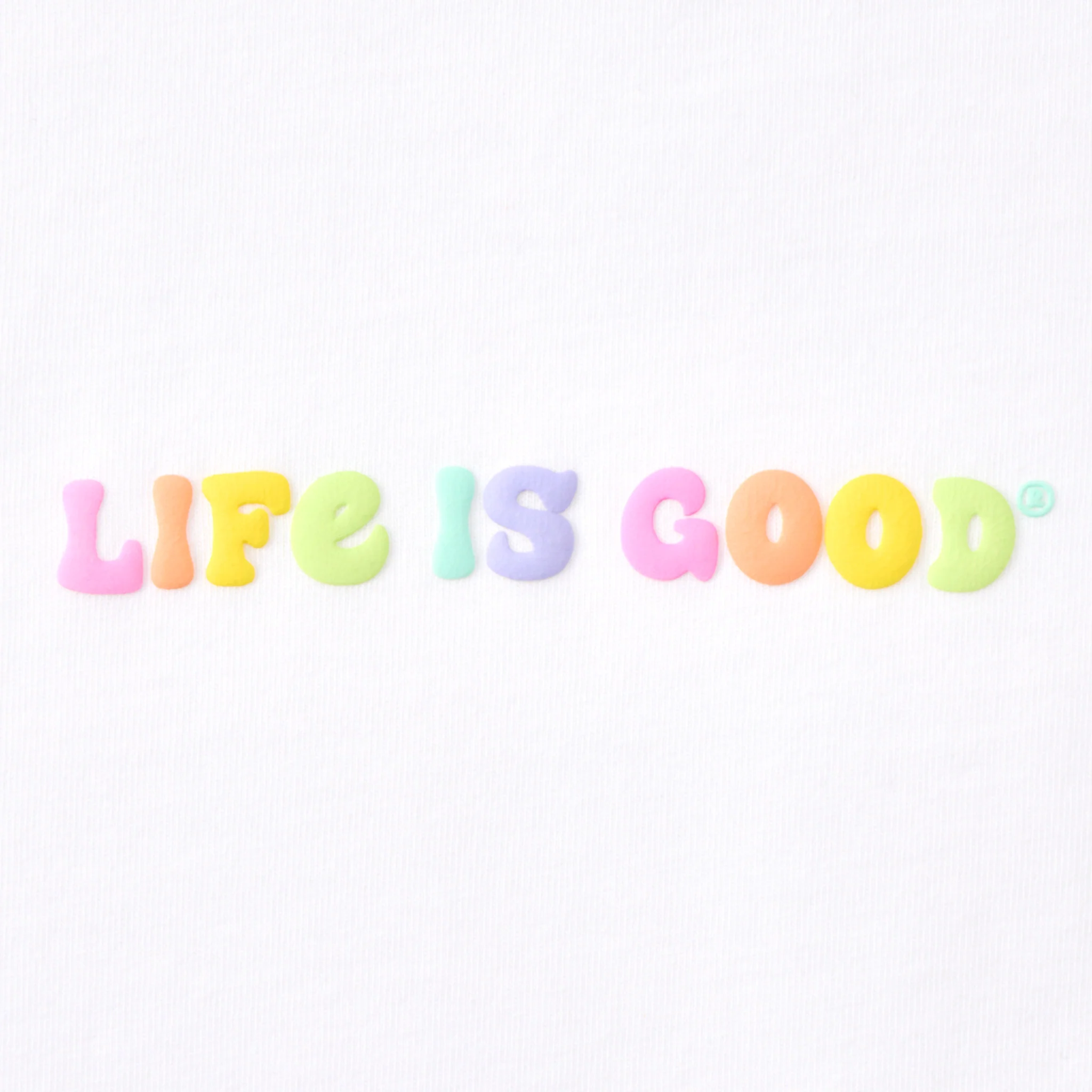 Kids Checkered Smiles Long Sleeve Crusher Tee