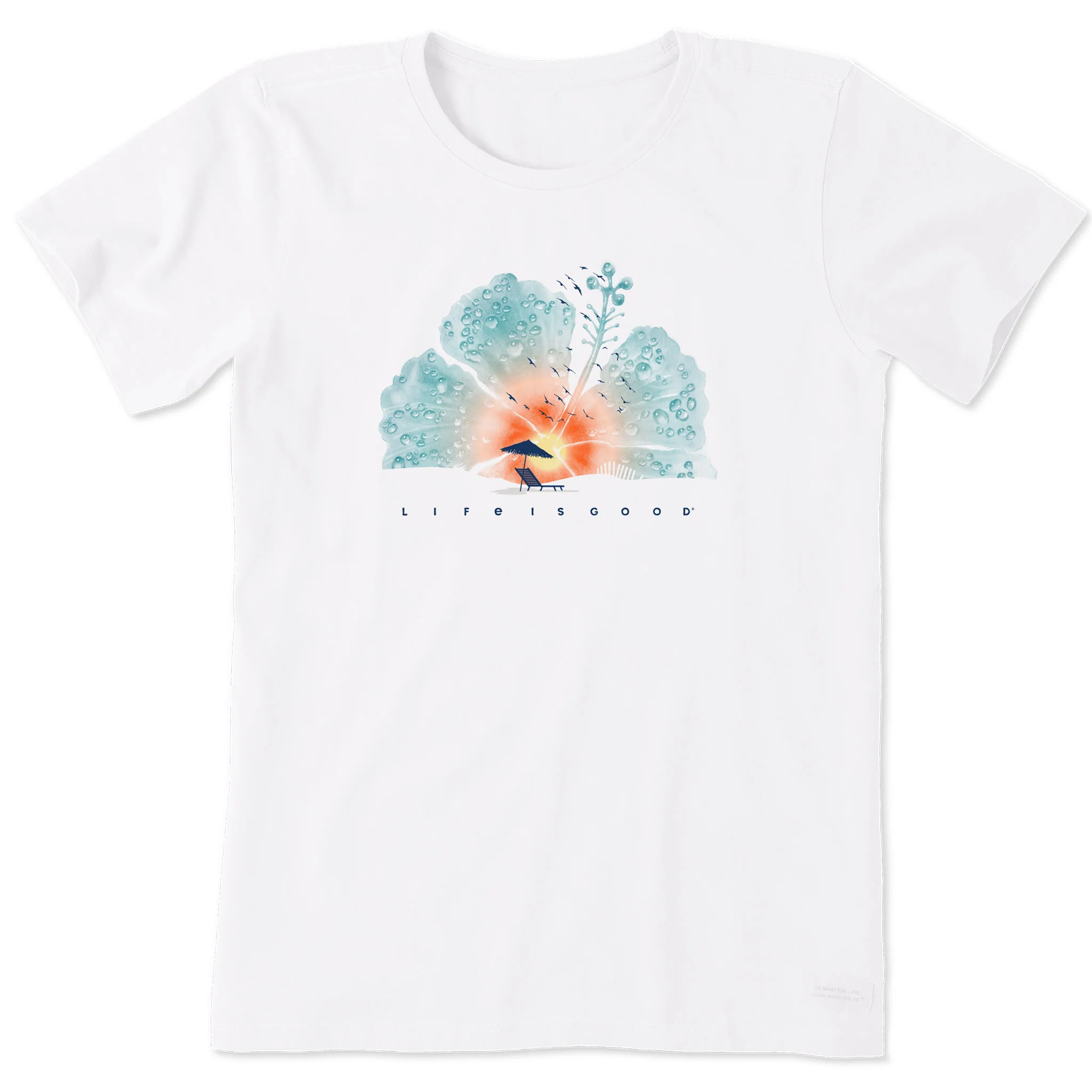 Women's Hibiscus Beach Short Sleeve Tee