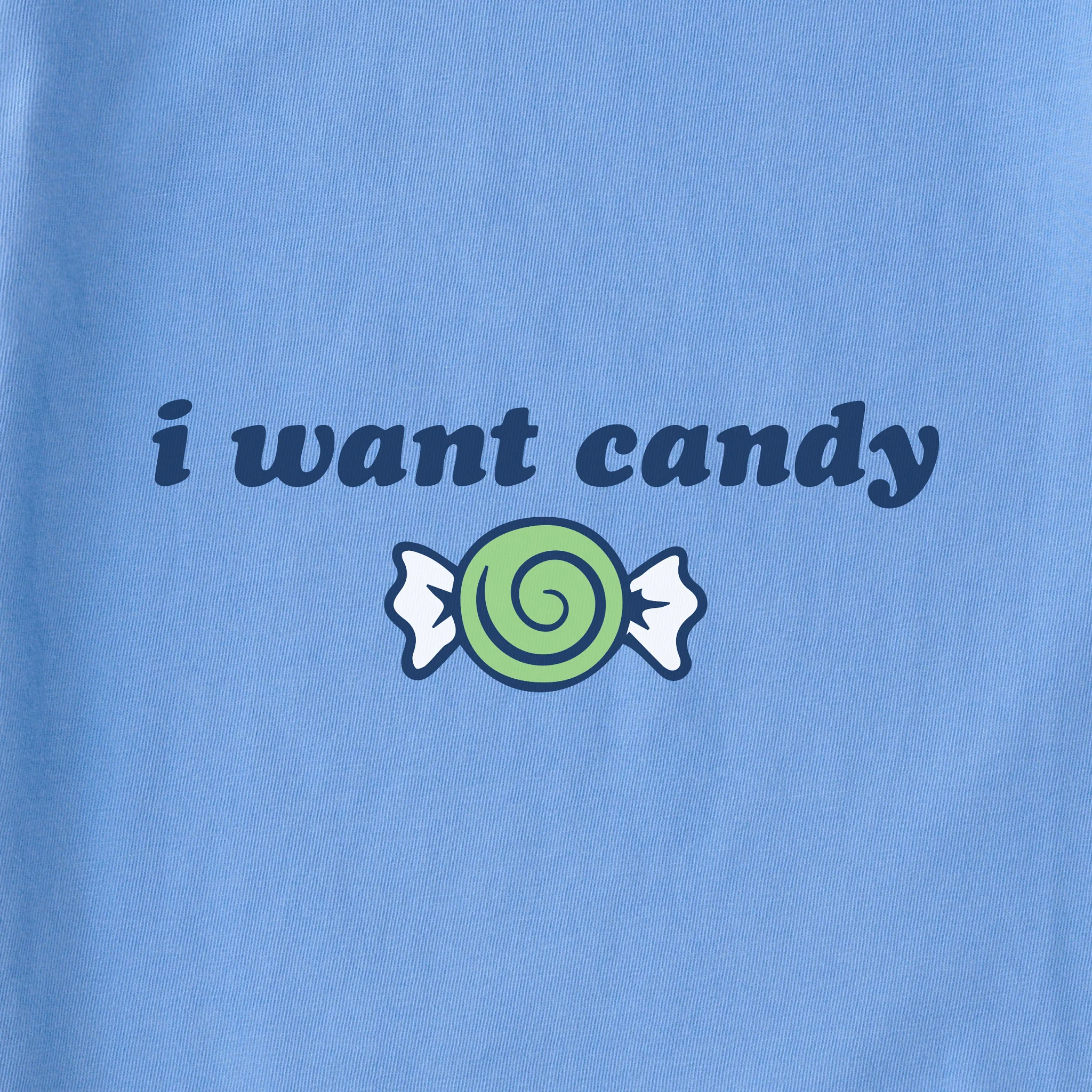 Kids I Want Candy Long Sleeve Crusher Tee