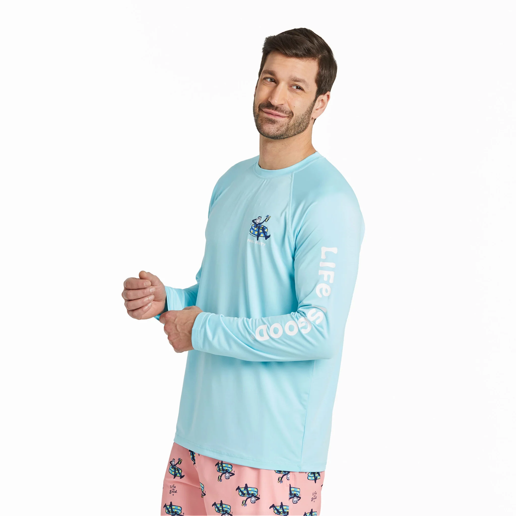 Men's Pool Party Long Sleeve Rashguard