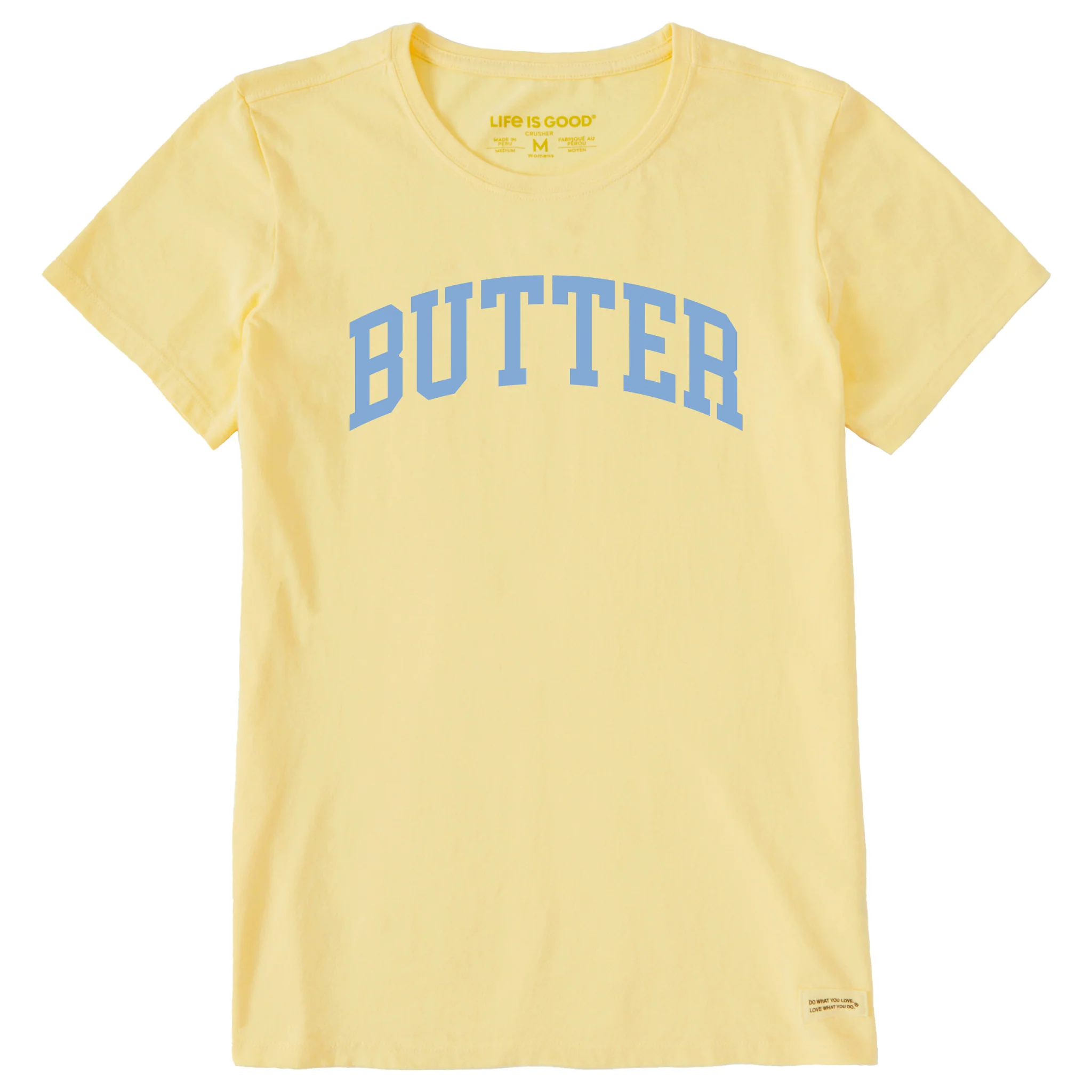 Women's Butter Athletic Arch Short Sleeve Crusher Tee