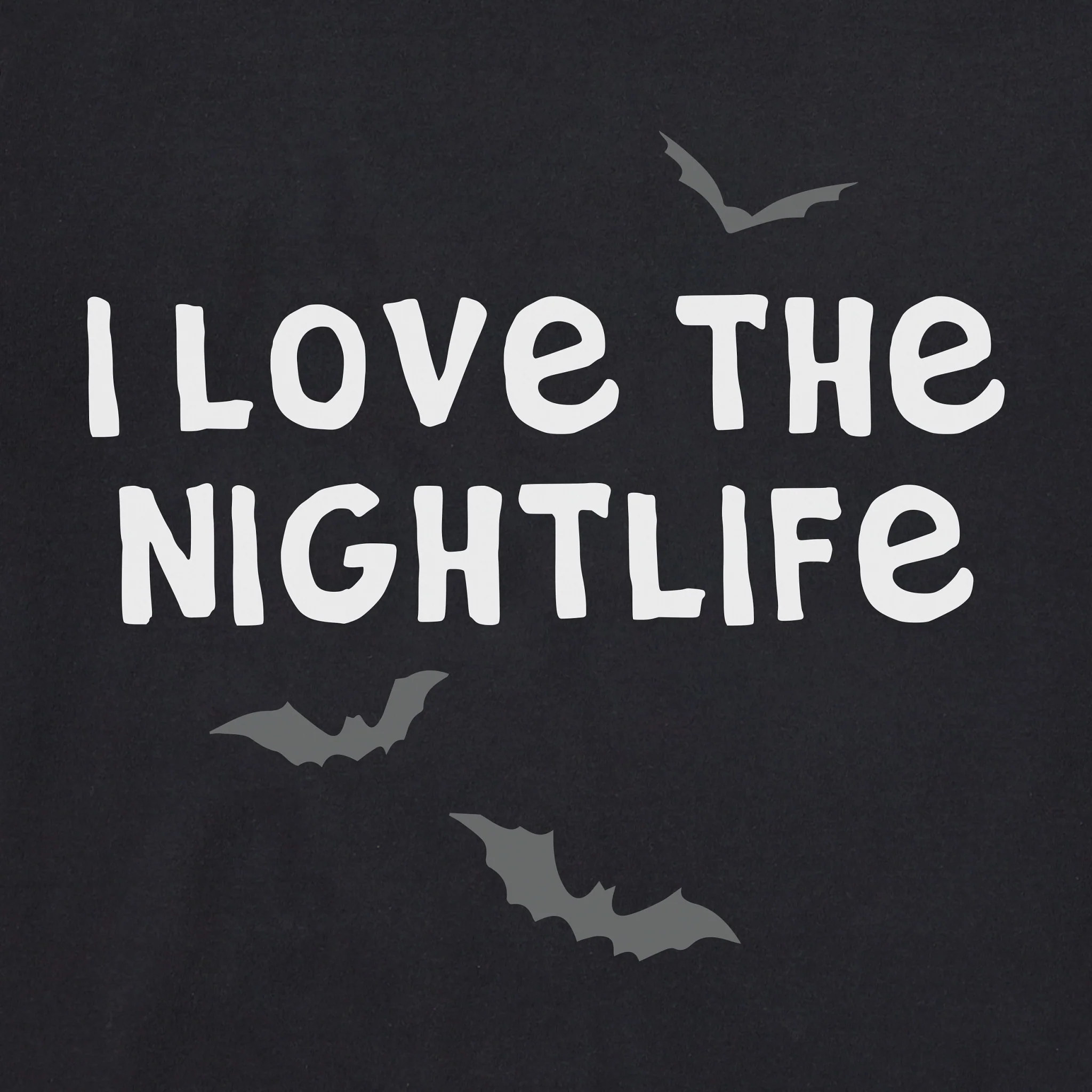 Kids I Love the Nightlife Long Sleeve Crusher Tee