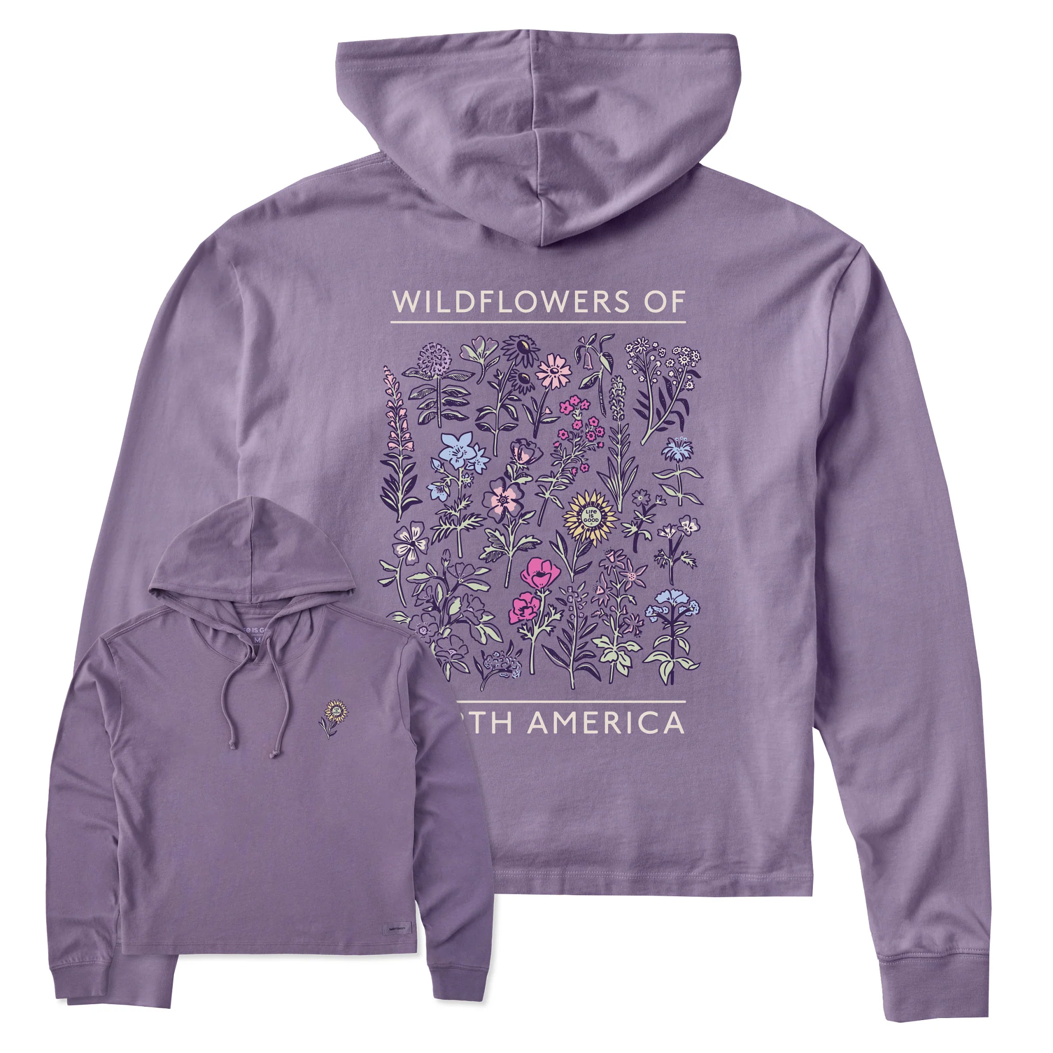 Women's Wildflowers of North America Crusher Boxy Hoodie