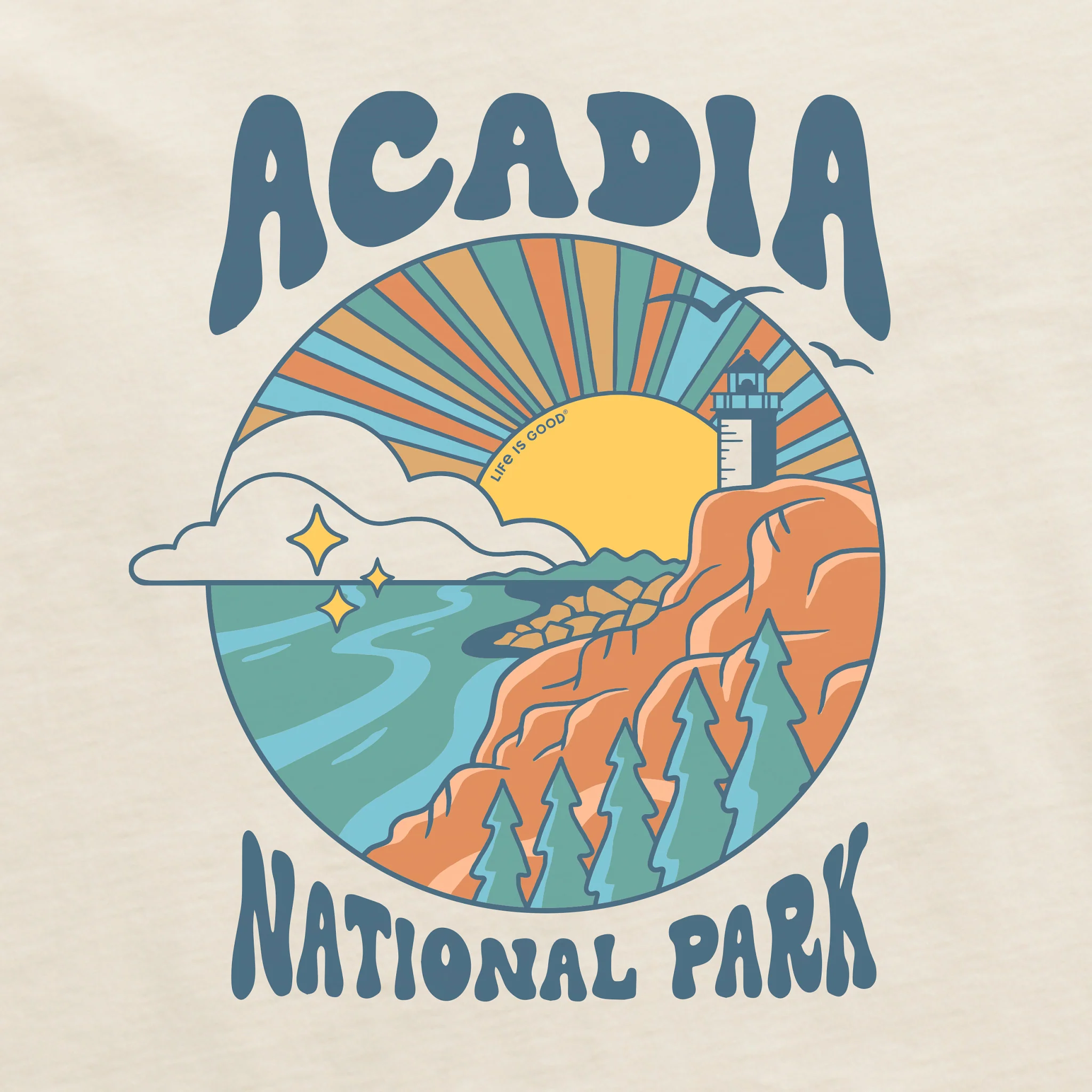 Women's Acadia Burst Short Sleeve Crusher Tee