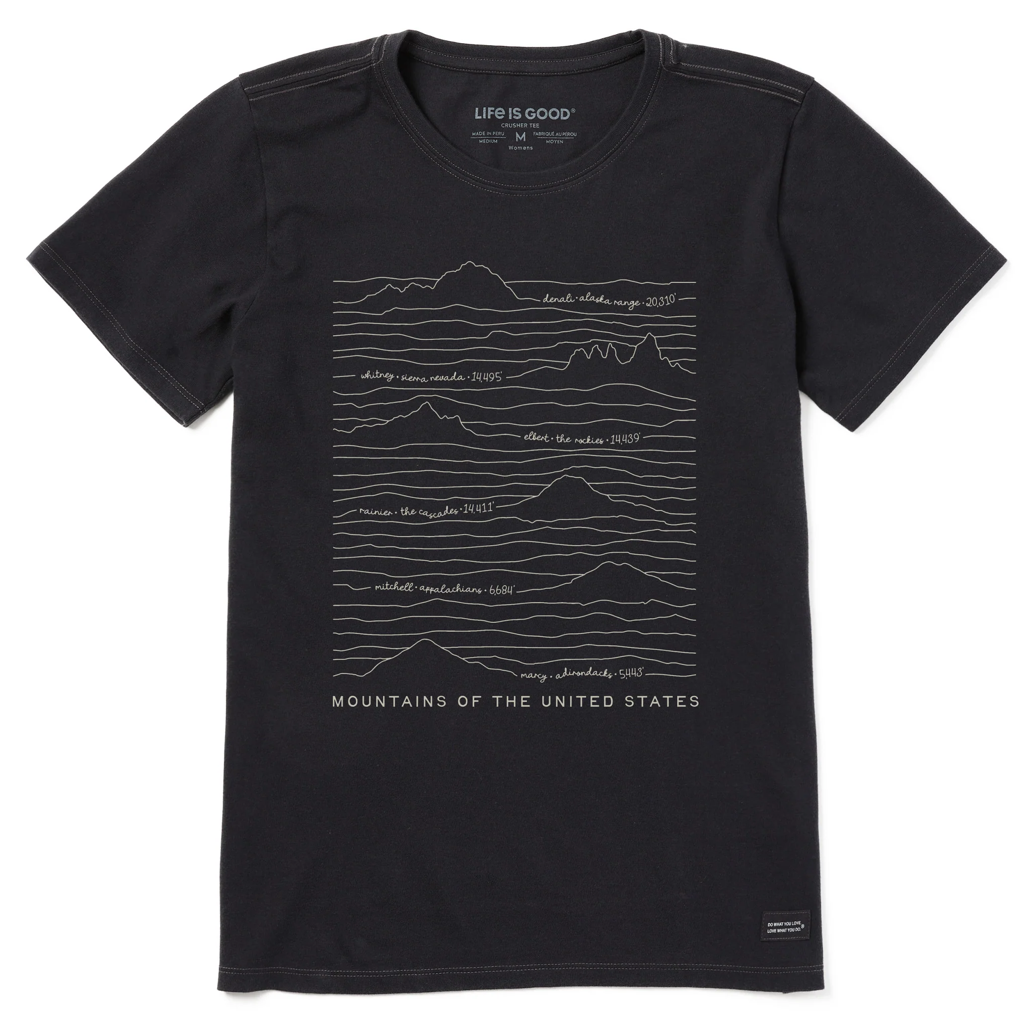 Women's Mountains of the US Short Sleeve Tee