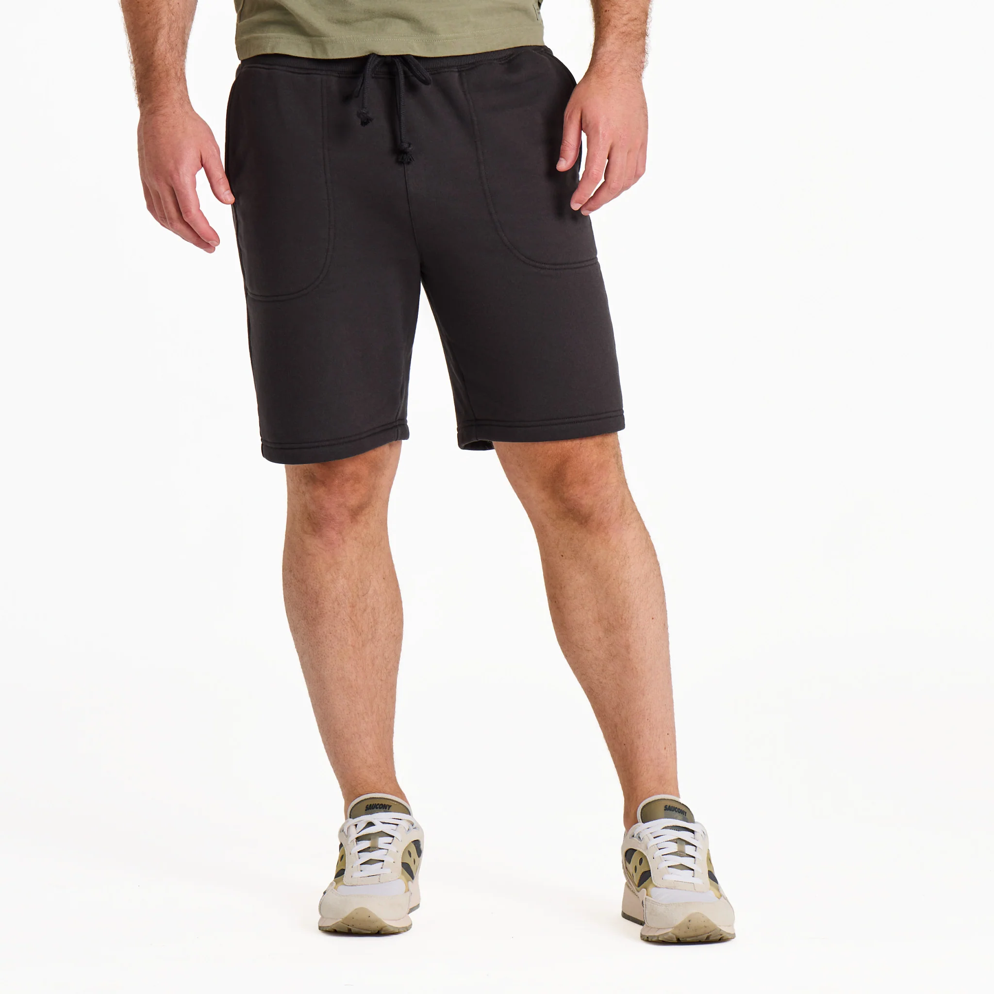 Men's Solid Good Vibes Fleece Shorts