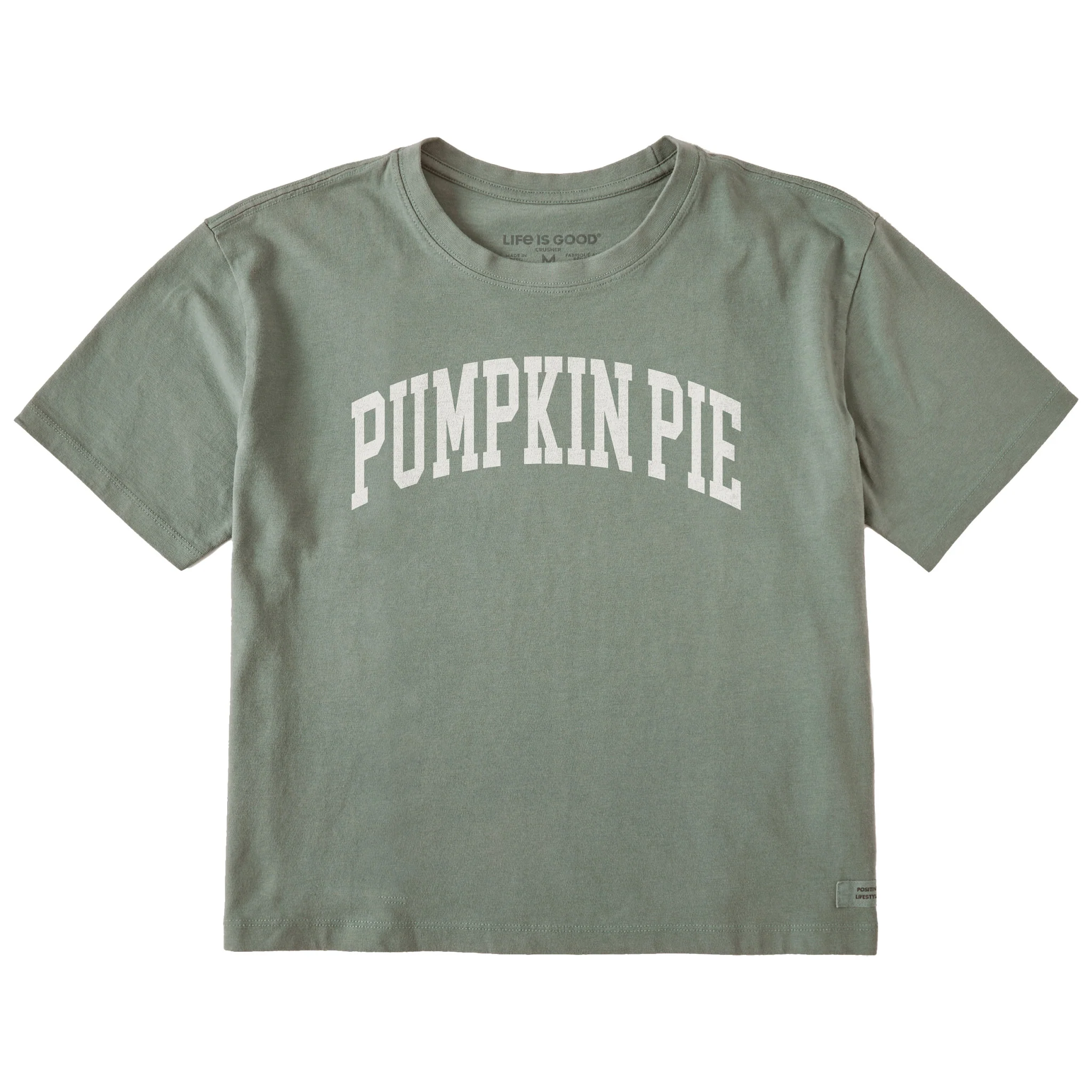 Women's Pumpkin Pie Athletic Arch Short Sleeve Crusher Boxy Tee