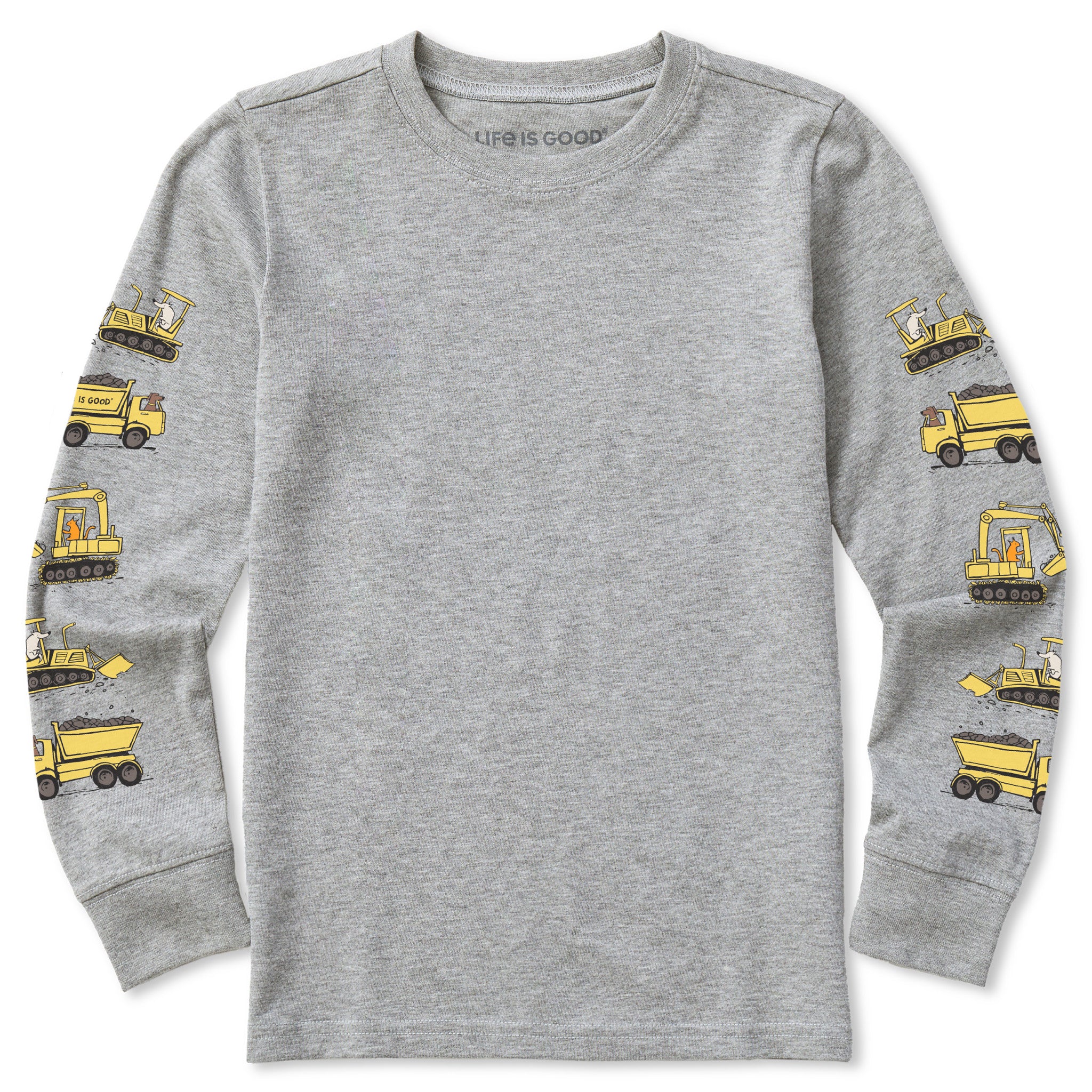 Kids Construction Crew Pals Long Sleeve Crusher Tee