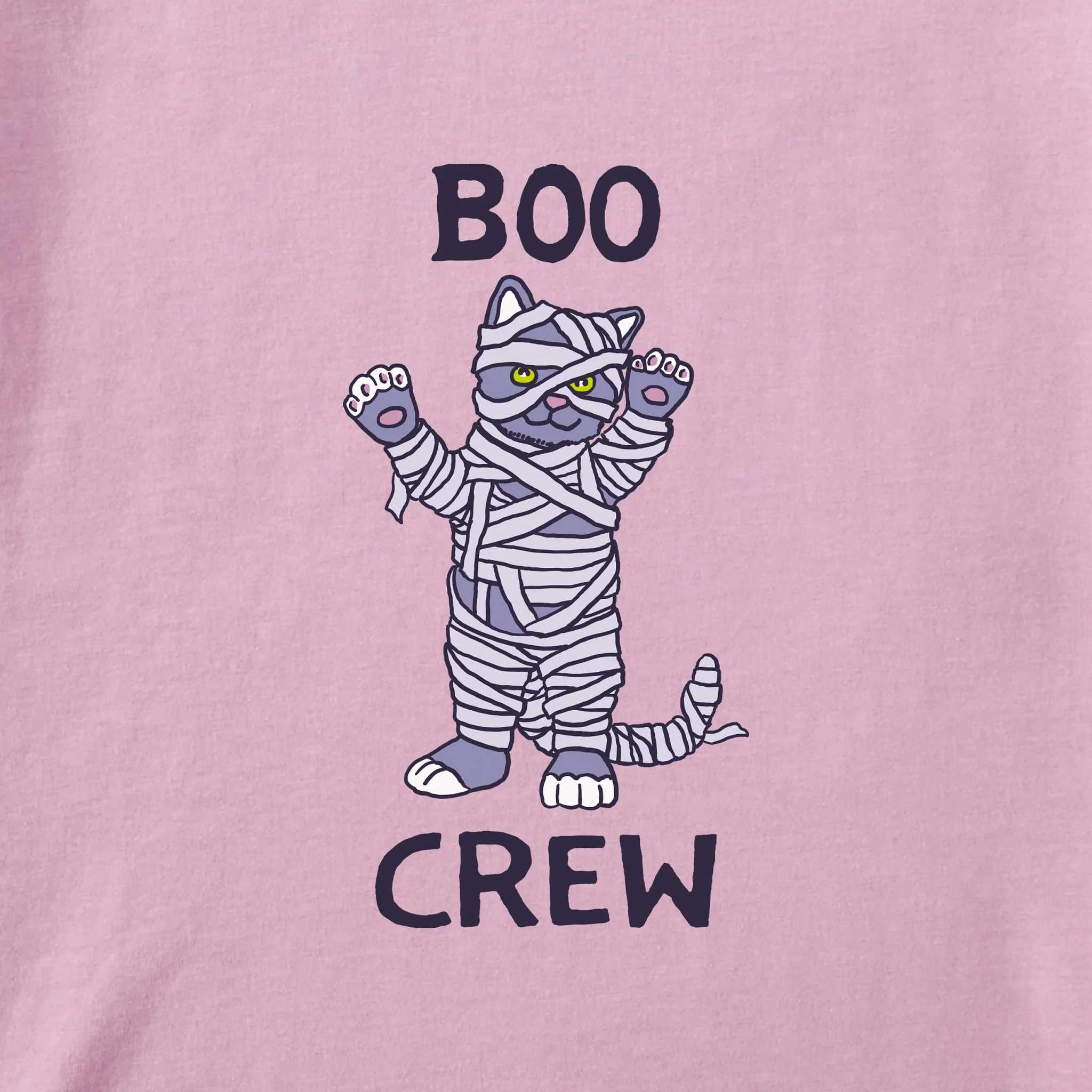 Kids Boo Crew Cats Long Sleeve Crusher Tee