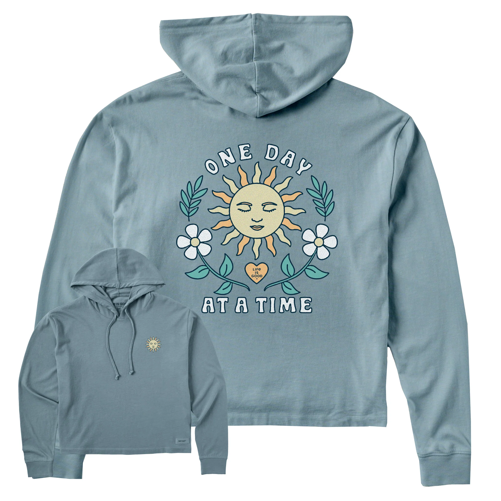 Women's One Day at a Time Sun Crusher Boxy Hoodie