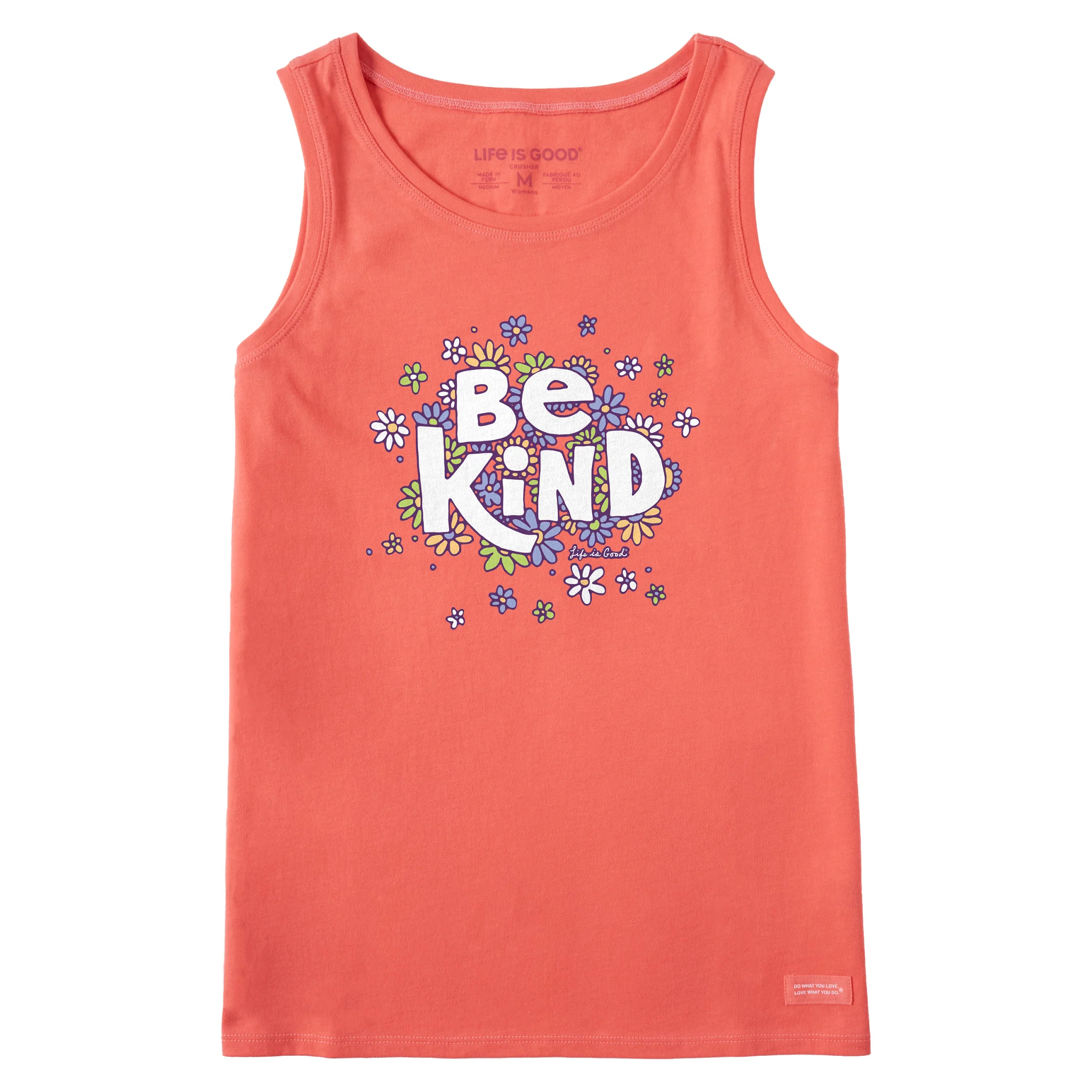 Women's Be Kind Flower Lines Crusher Tank