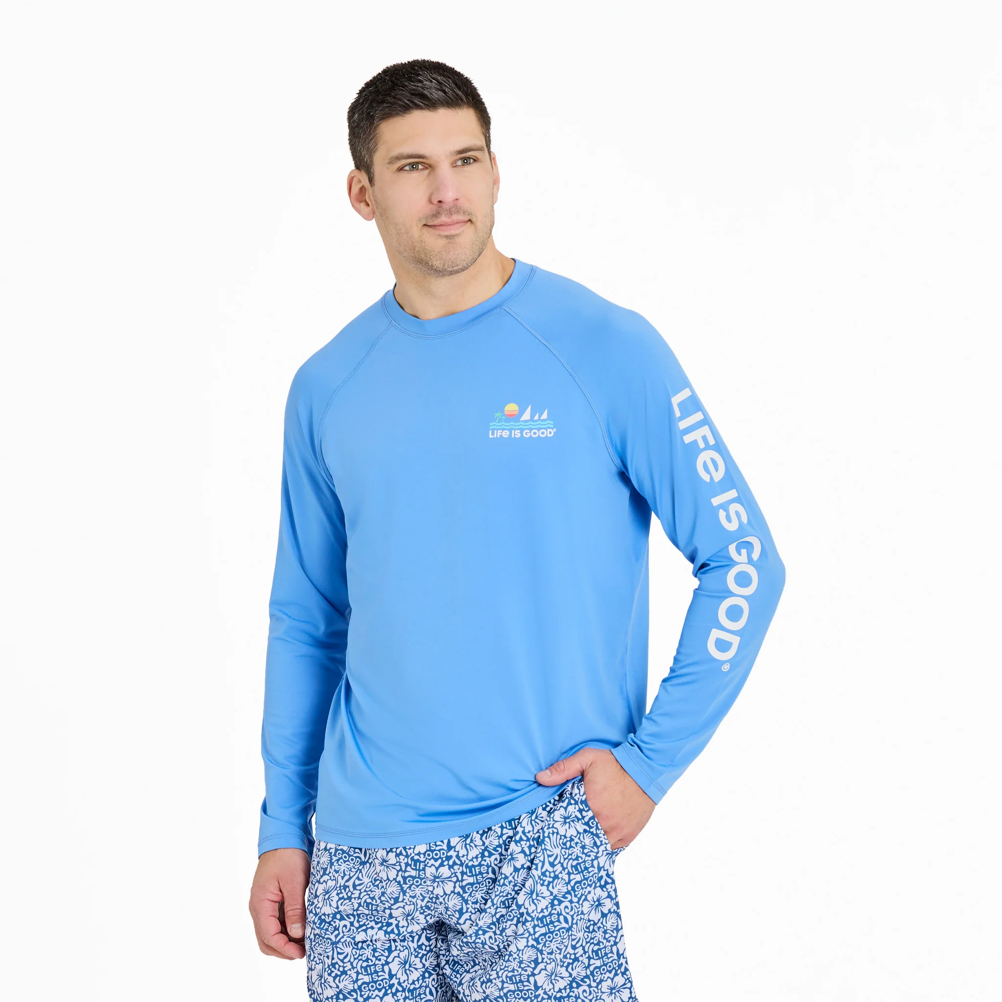 Men's Sunset Sail Long Sleeve Rashguard