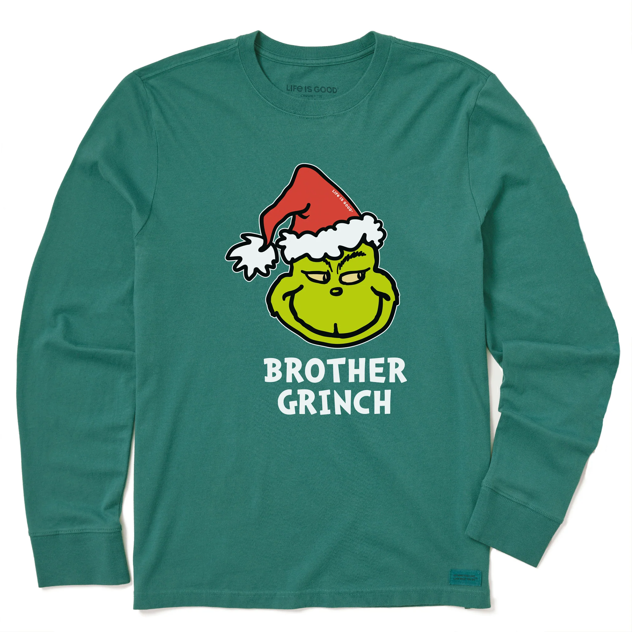 Kids Brother Grinch Long Sleeve Crusher Tee
