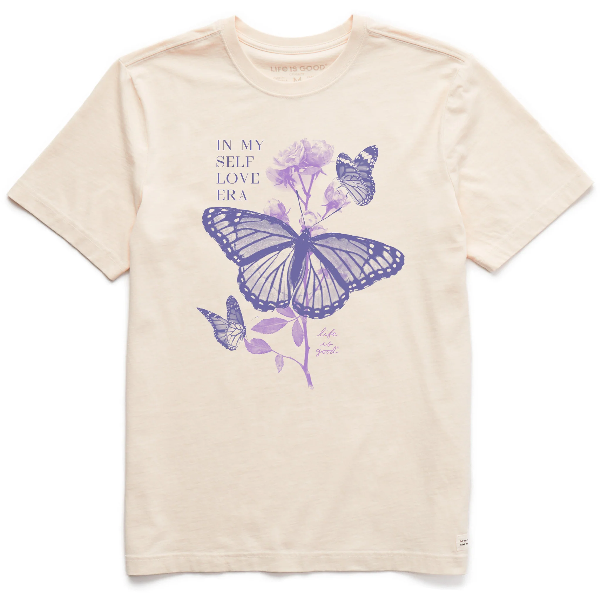Men's Butterfly Rose Self Love Era Short Sleeve Crusher Tee