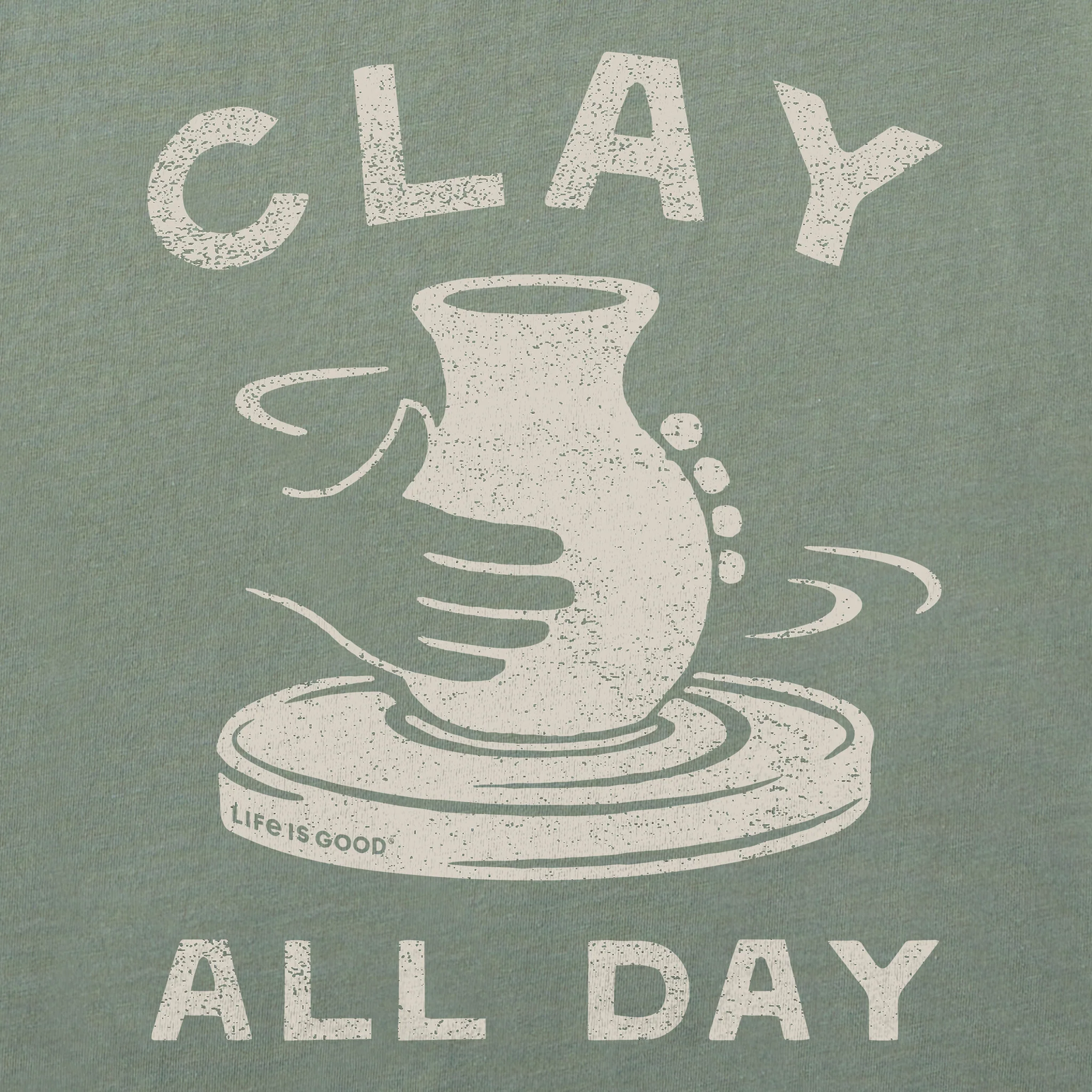 Women's Clay All Day Pottery Short Sleeve Crusher Tee