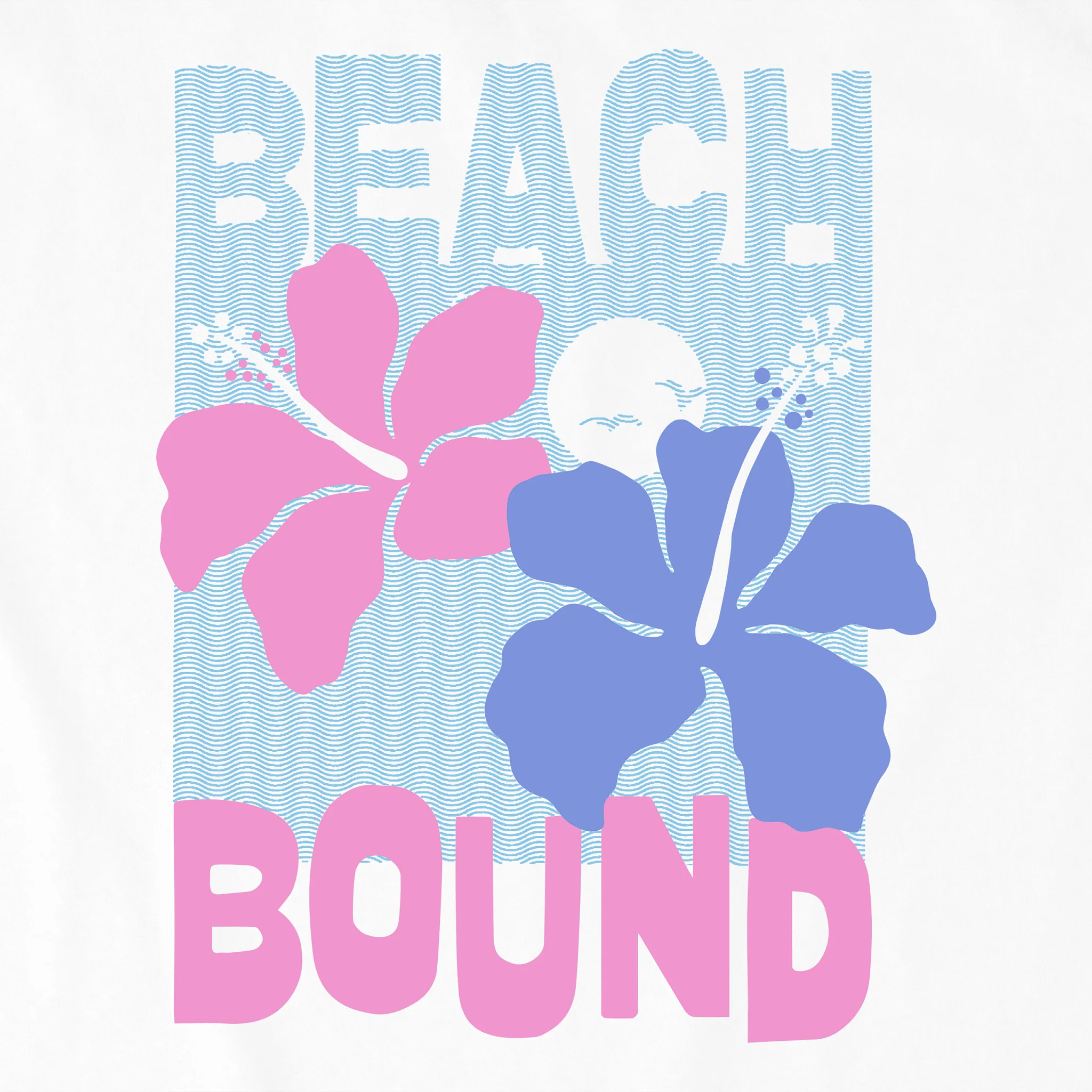 Women's Beach Bound Two Hibiscus Crusher Tank