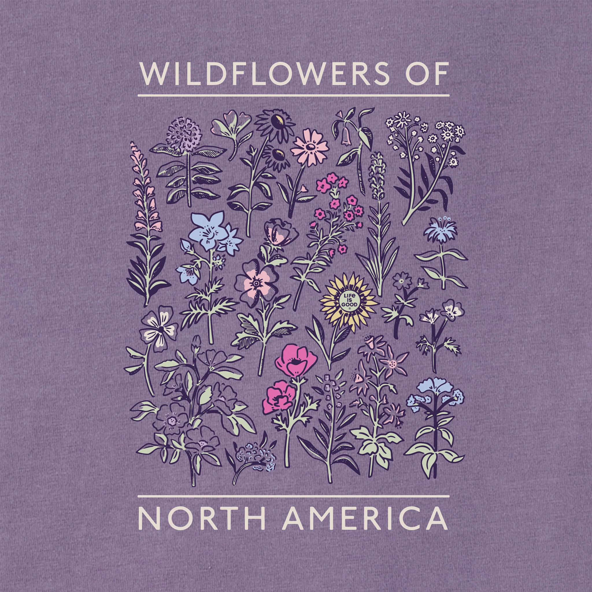 Women's Wildflowers of North America Crusher Boxy Hoodie