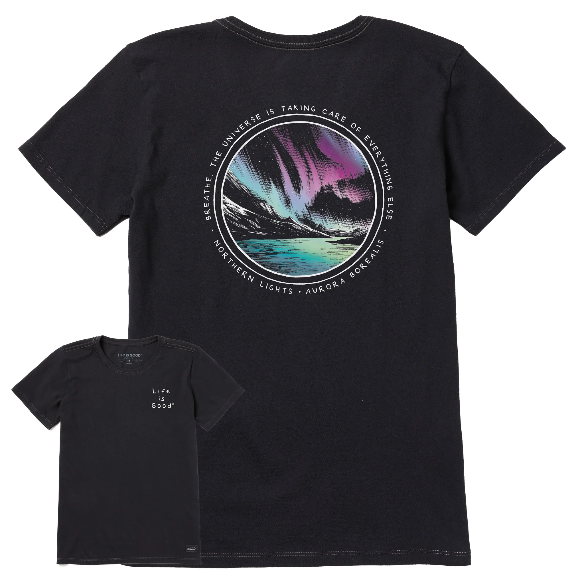 Women's Northern Lights Aurora Borealis Short Sleeve Tee