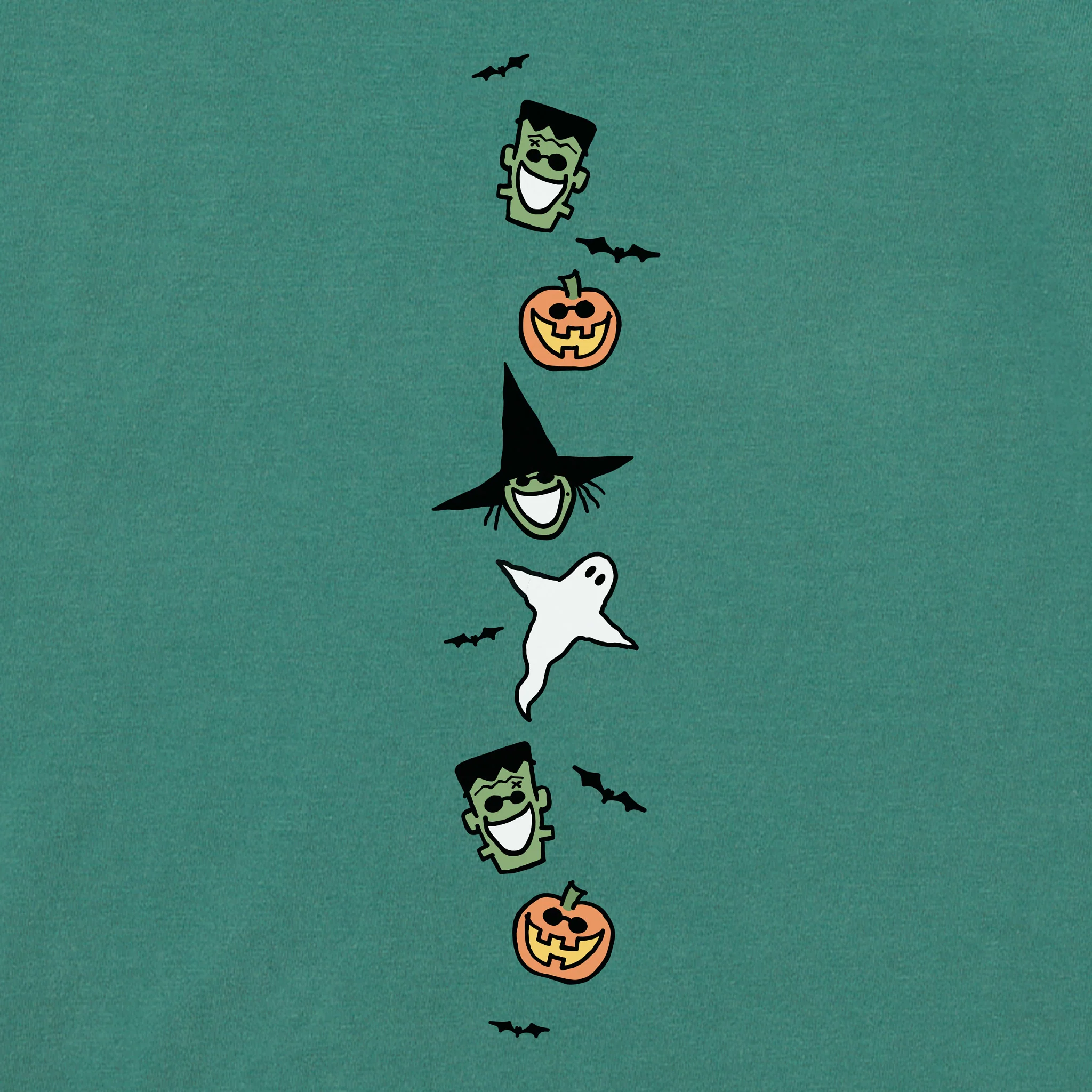 Kids Halloween Long Sleeve Crusher Tee