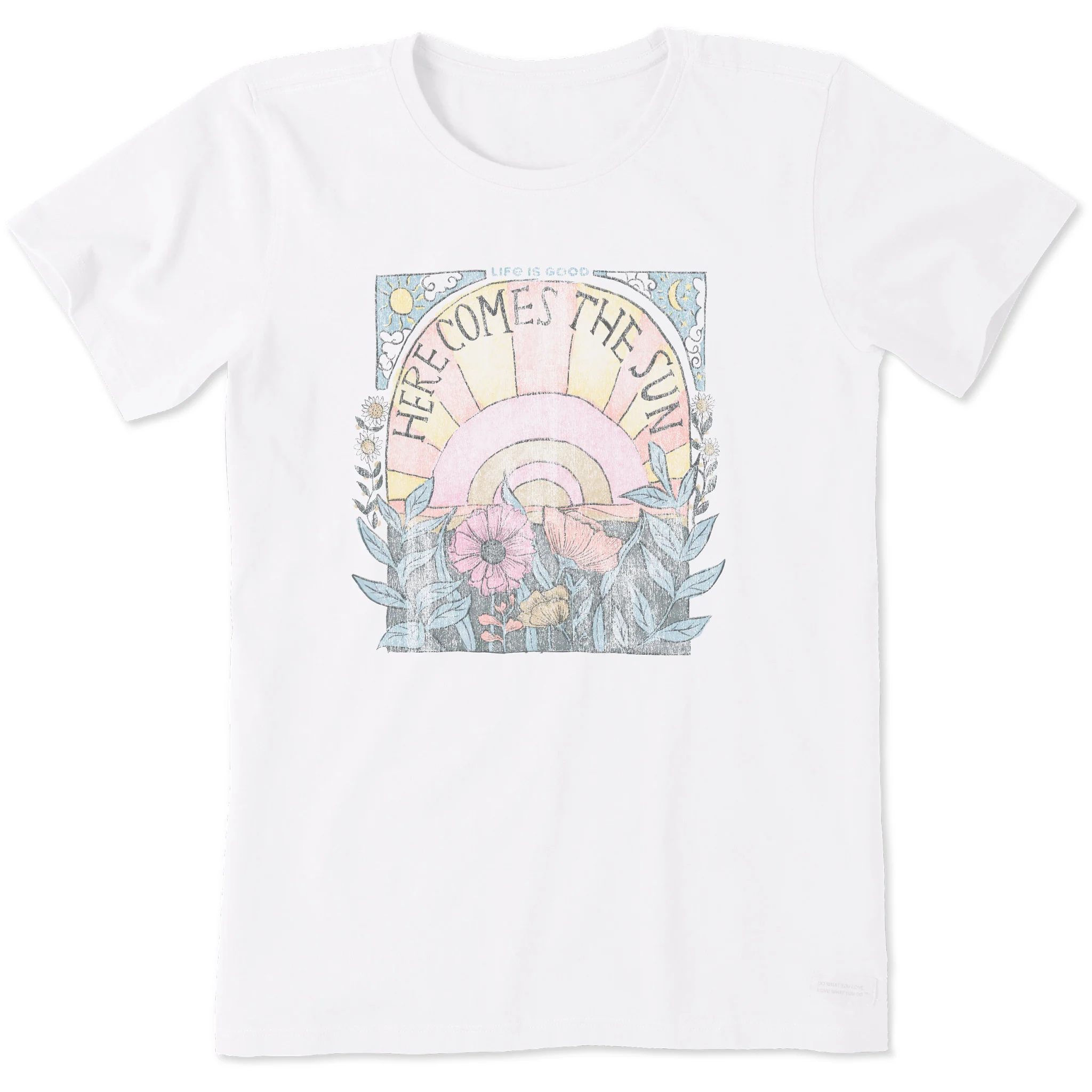 Women's Here Comes The Sun Hippie Short Sleeve Tee