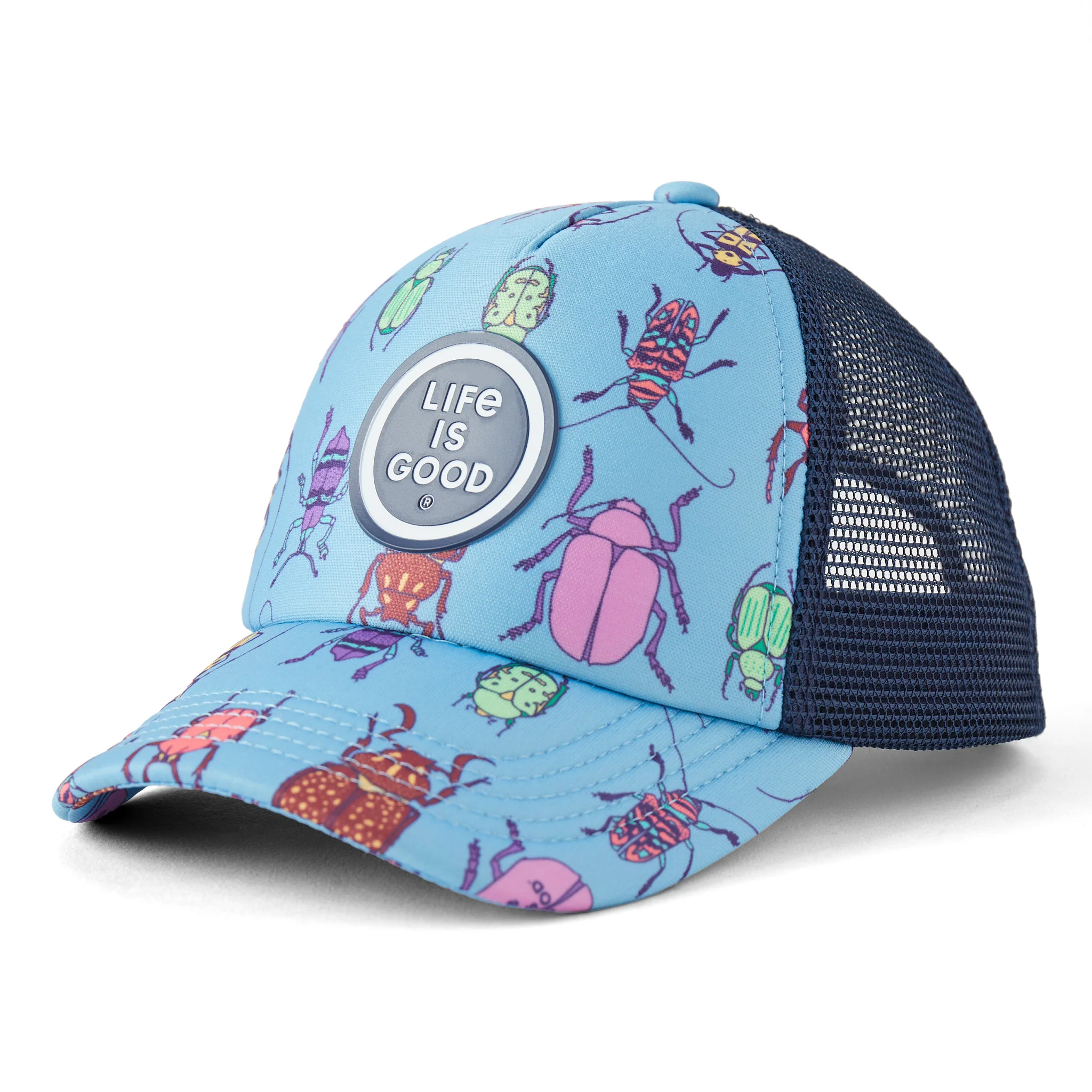 Grid Bug Pattern Kids Trucker
