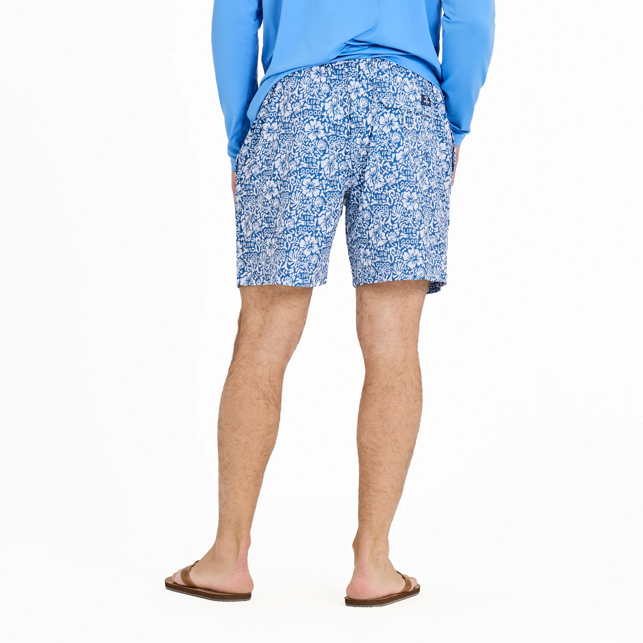 Men's Tonal Floral Swim Trunk