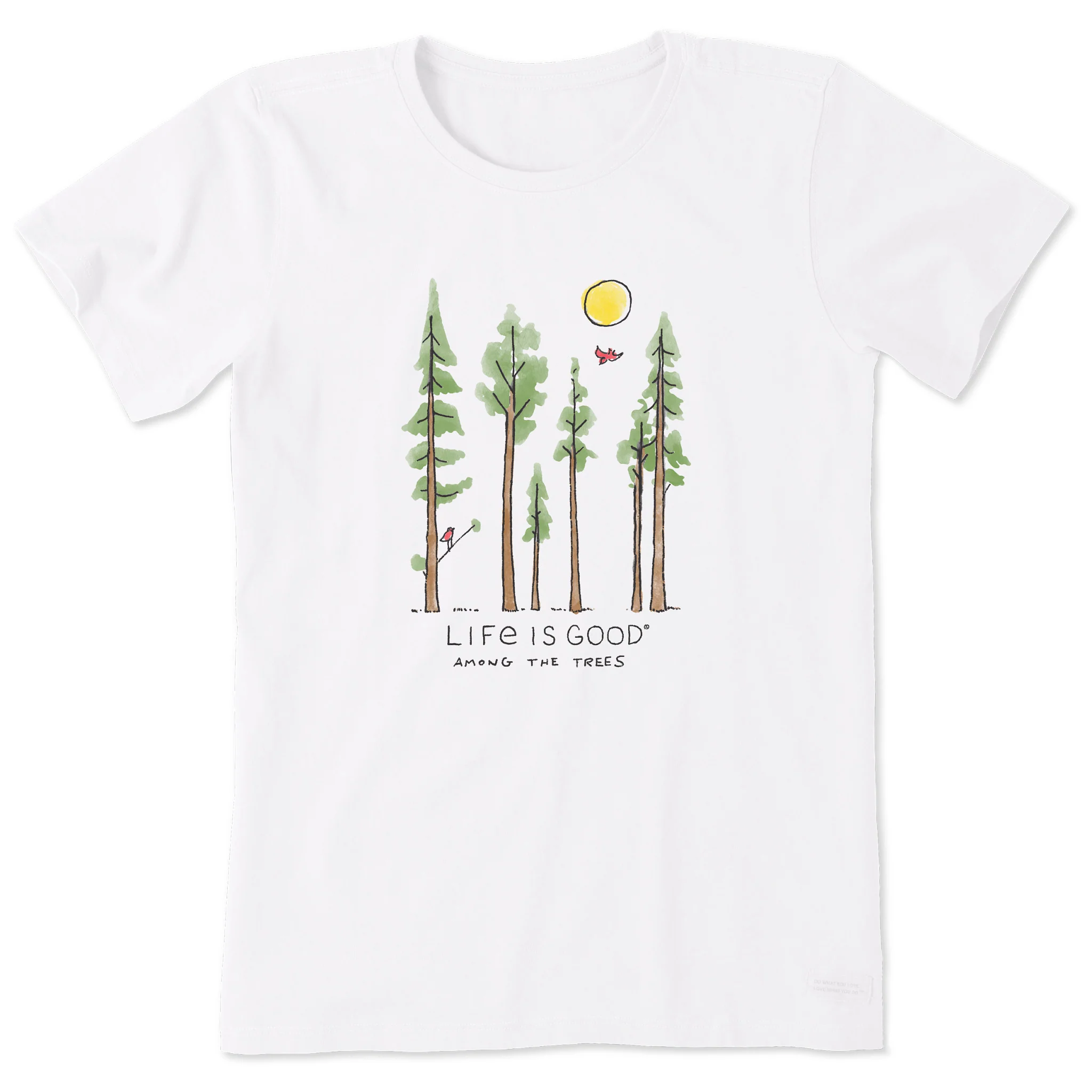 Women's Life is Good Among the Trees Short Sleeve Tee