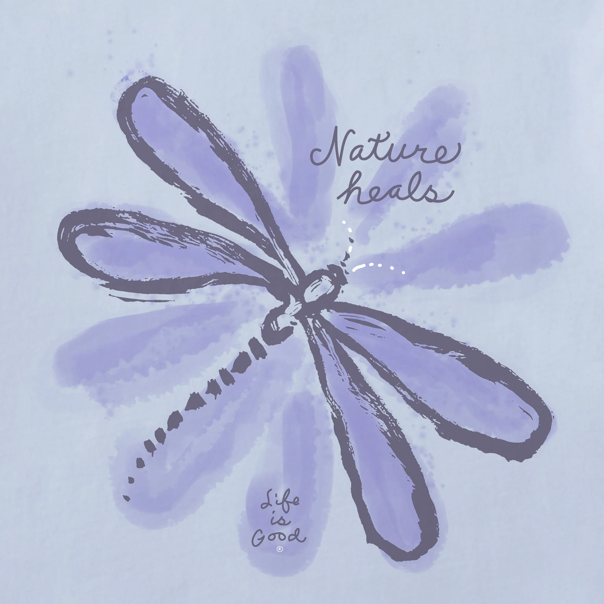 Women's Nature Heals Dragonfly Long Sleeve Crusher-LITE Hooded Tee