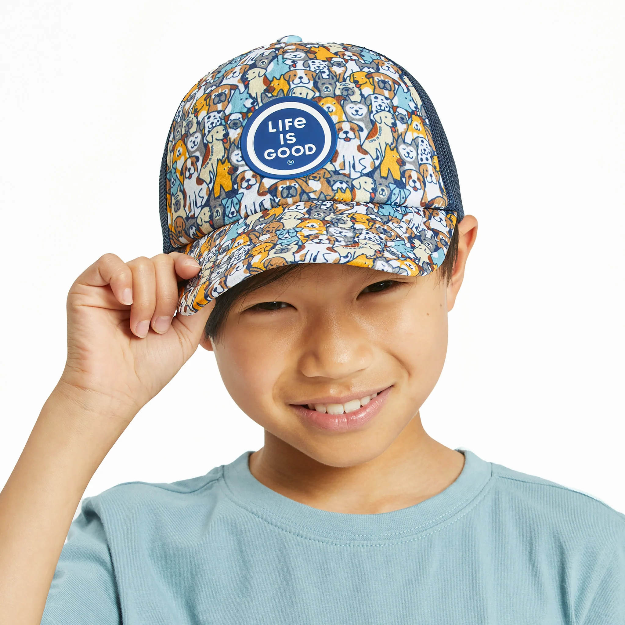 Heart of Dogs Pattern Kids Trucker
