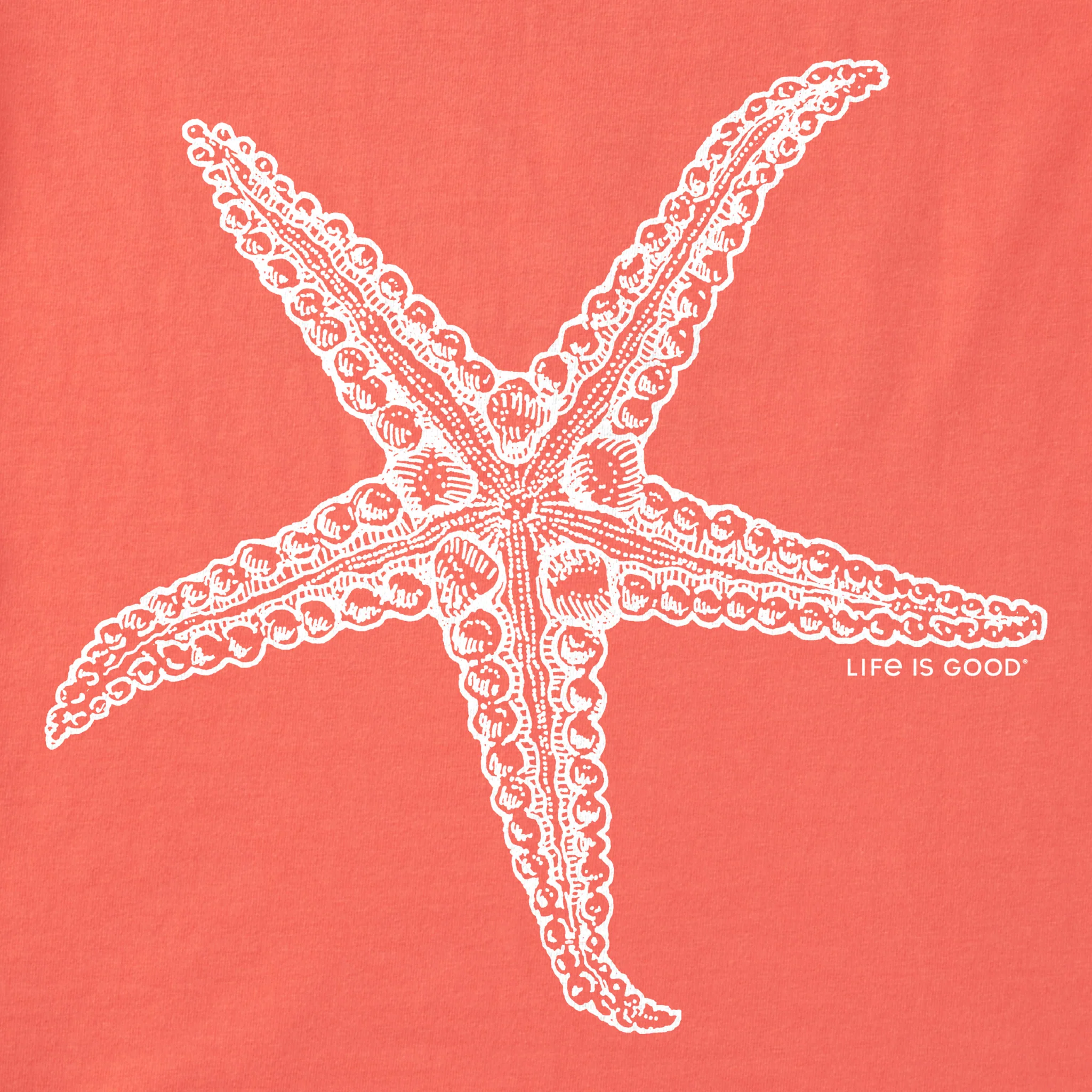 Women's Crafty Starfish Long Sleeve Crusher-LITE Hooded Tee