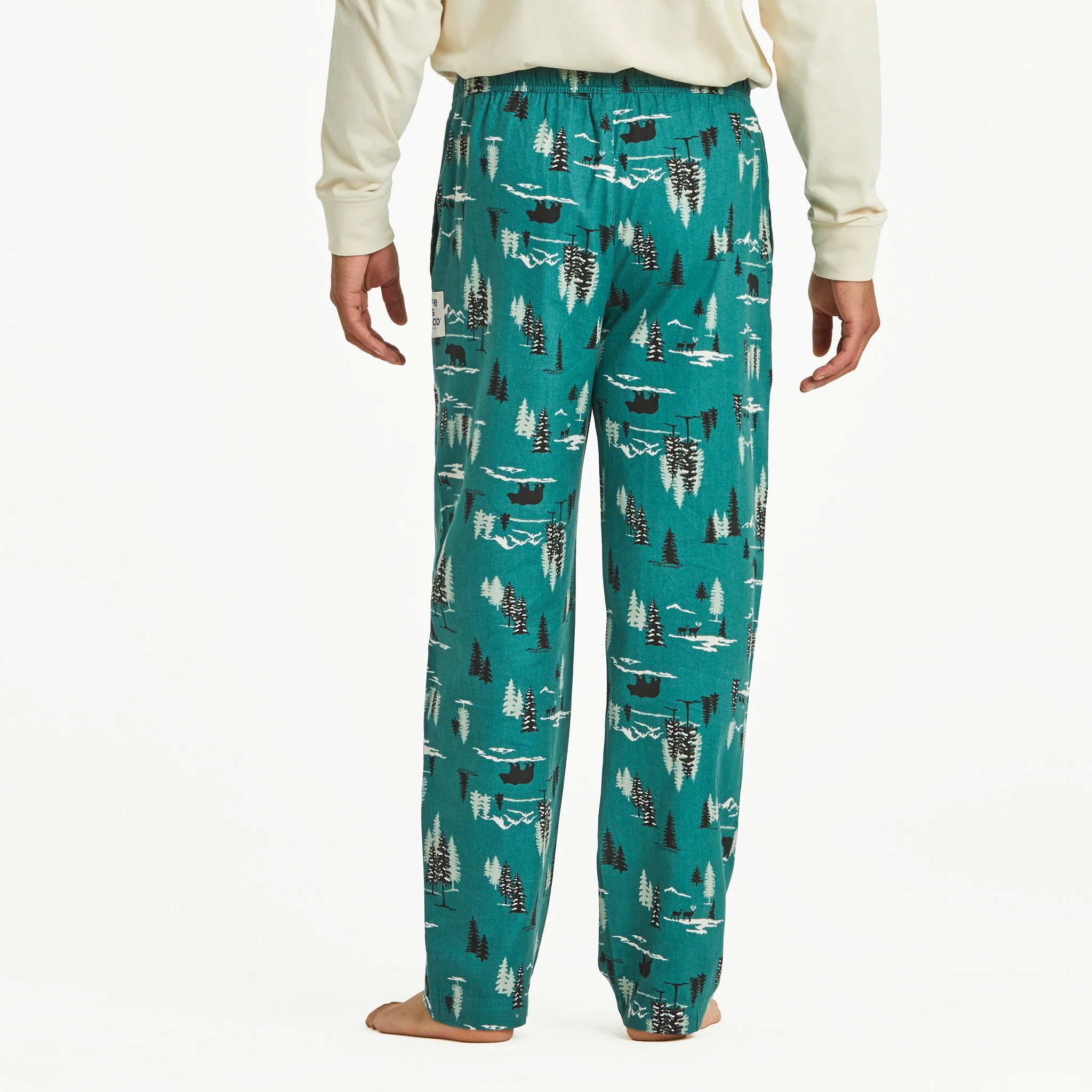 Men's Winter Woodland Pattern Classic Sleep Pant