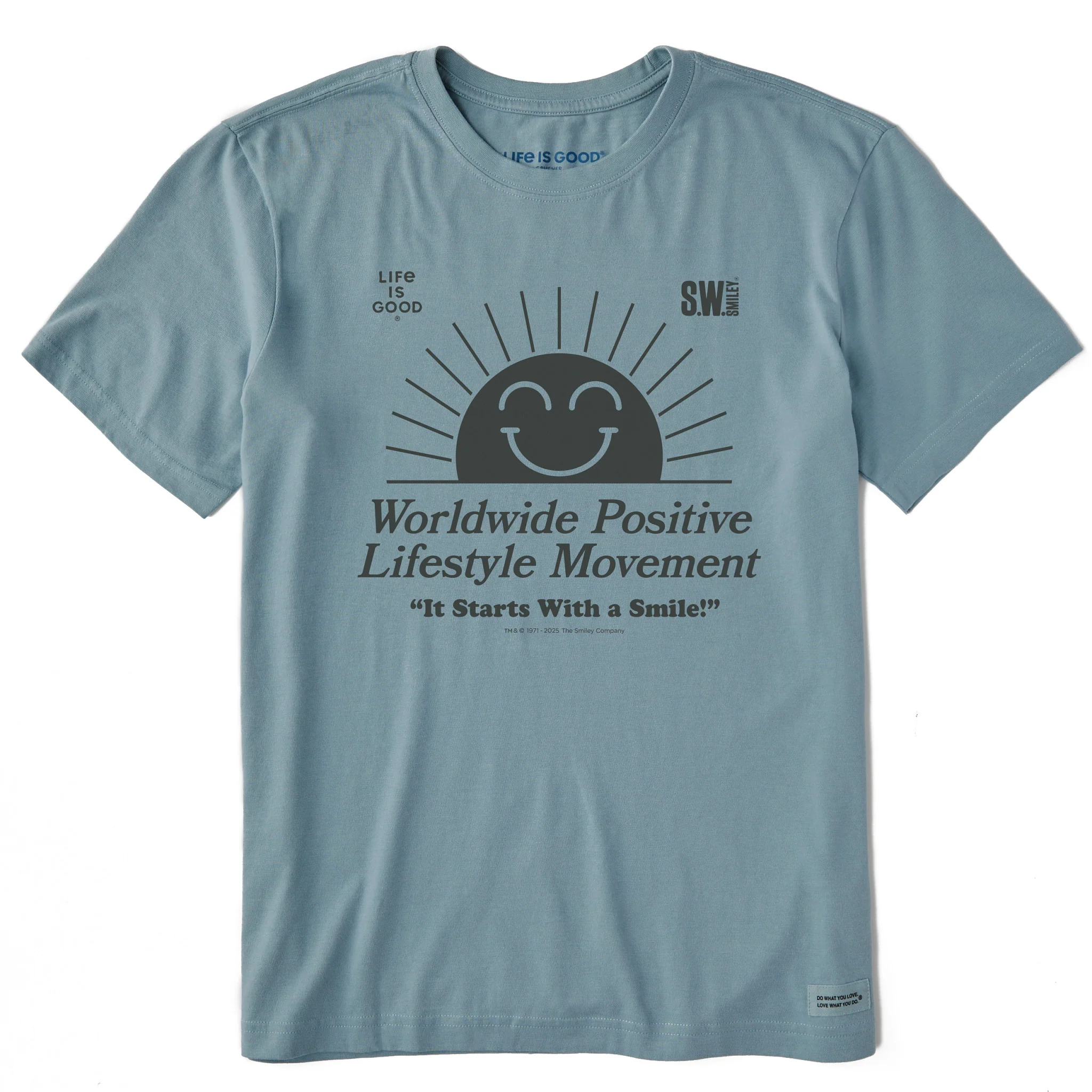 Men's LIG x S.W.Smiley Rising Sun Short Sleeve Crusher Tee