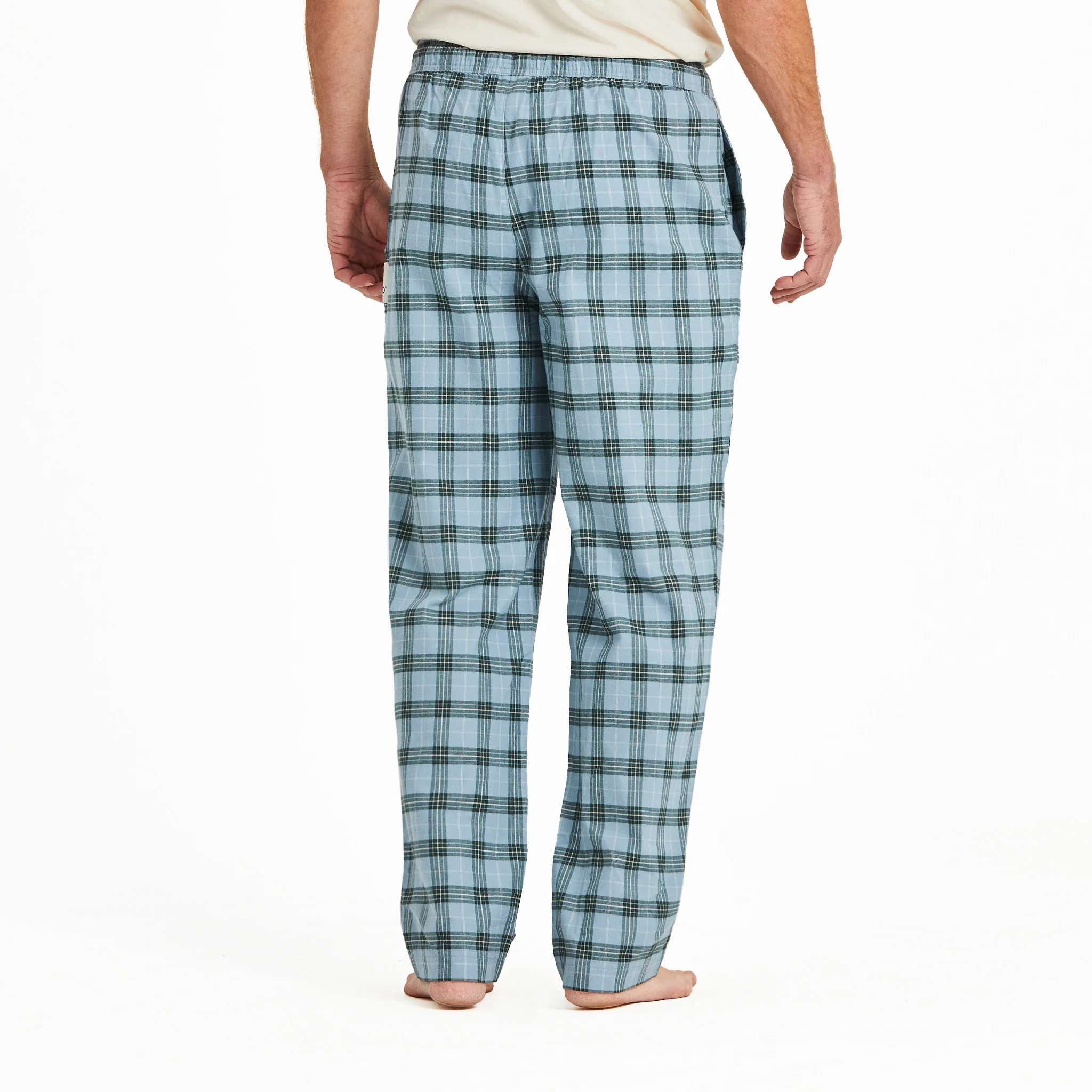 Men's Smoky Blue Check Classic Sleep Pant