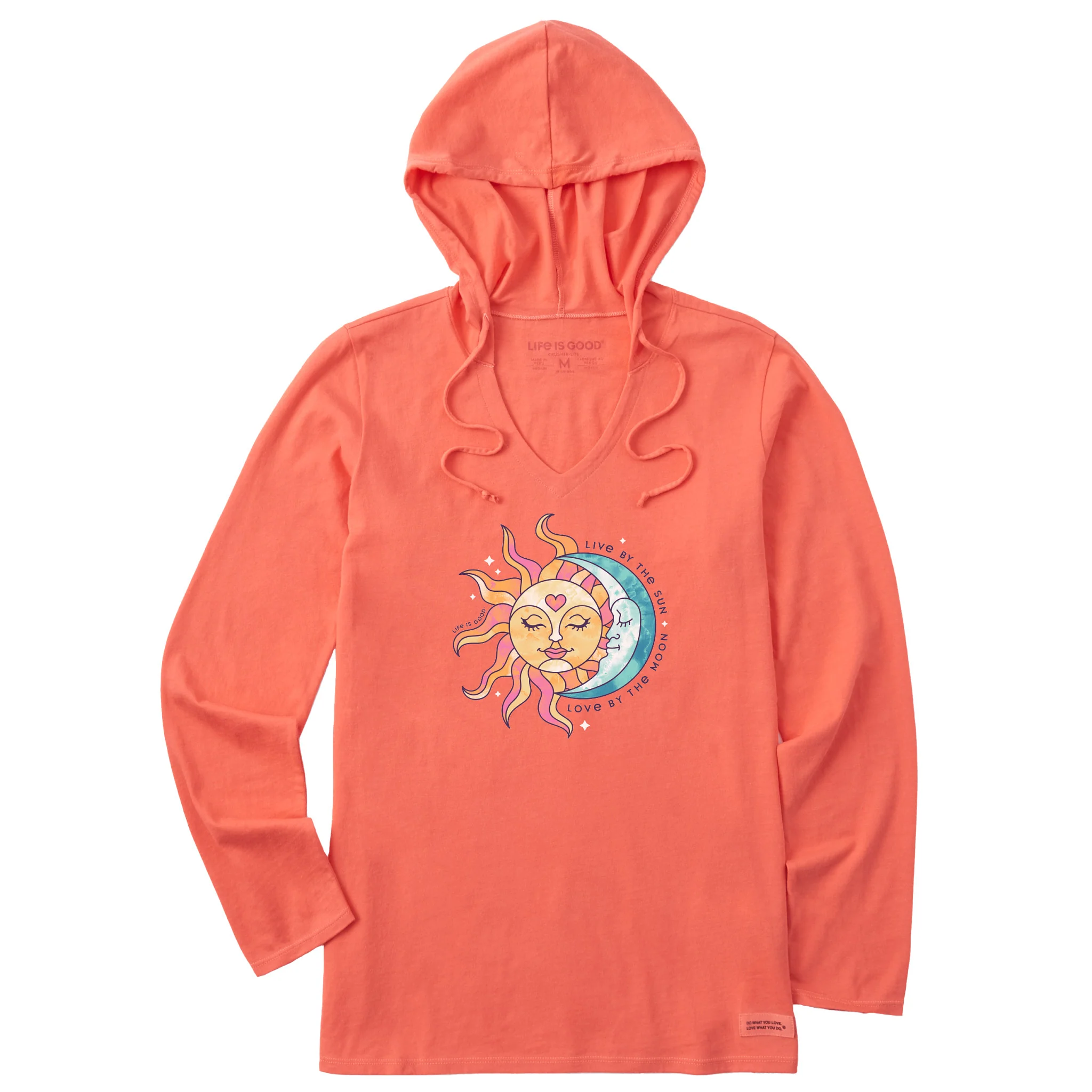 Women's Live By The Sun Love By The Moon Long Sleeve Crusher-LITE Hooded Tee
