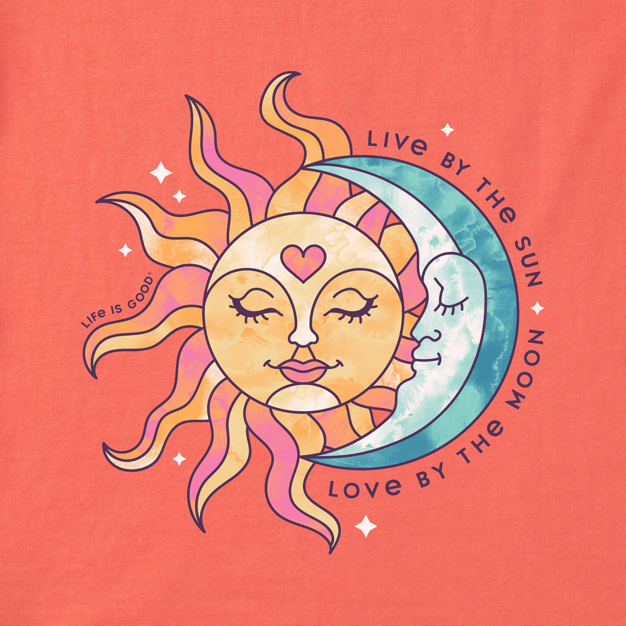 Women's Live By The Sun Love By The Moon Long Sleeve Crusher-LITE Hooded Tee