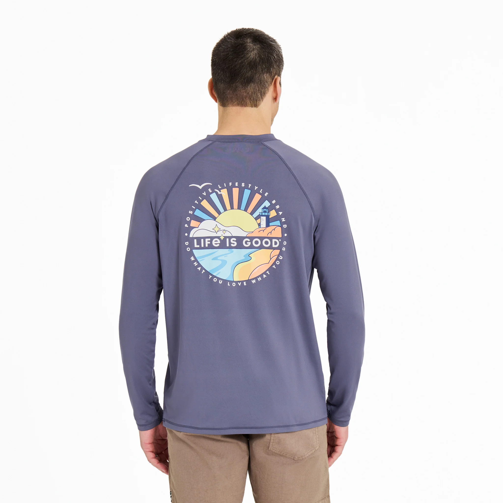 Men's Sunburst Lighthouse Long Sleeve Rashguard
