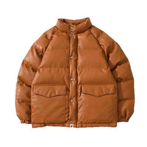 BAPE Classic Leather Down Jacket