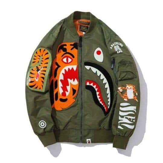 BAPE Shark Head & Tiger Head Jacket