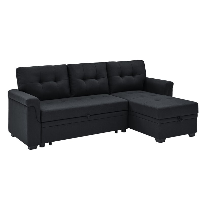 Gunnar 86′′ Wide Reversible Sleeper Sofa & Chaise