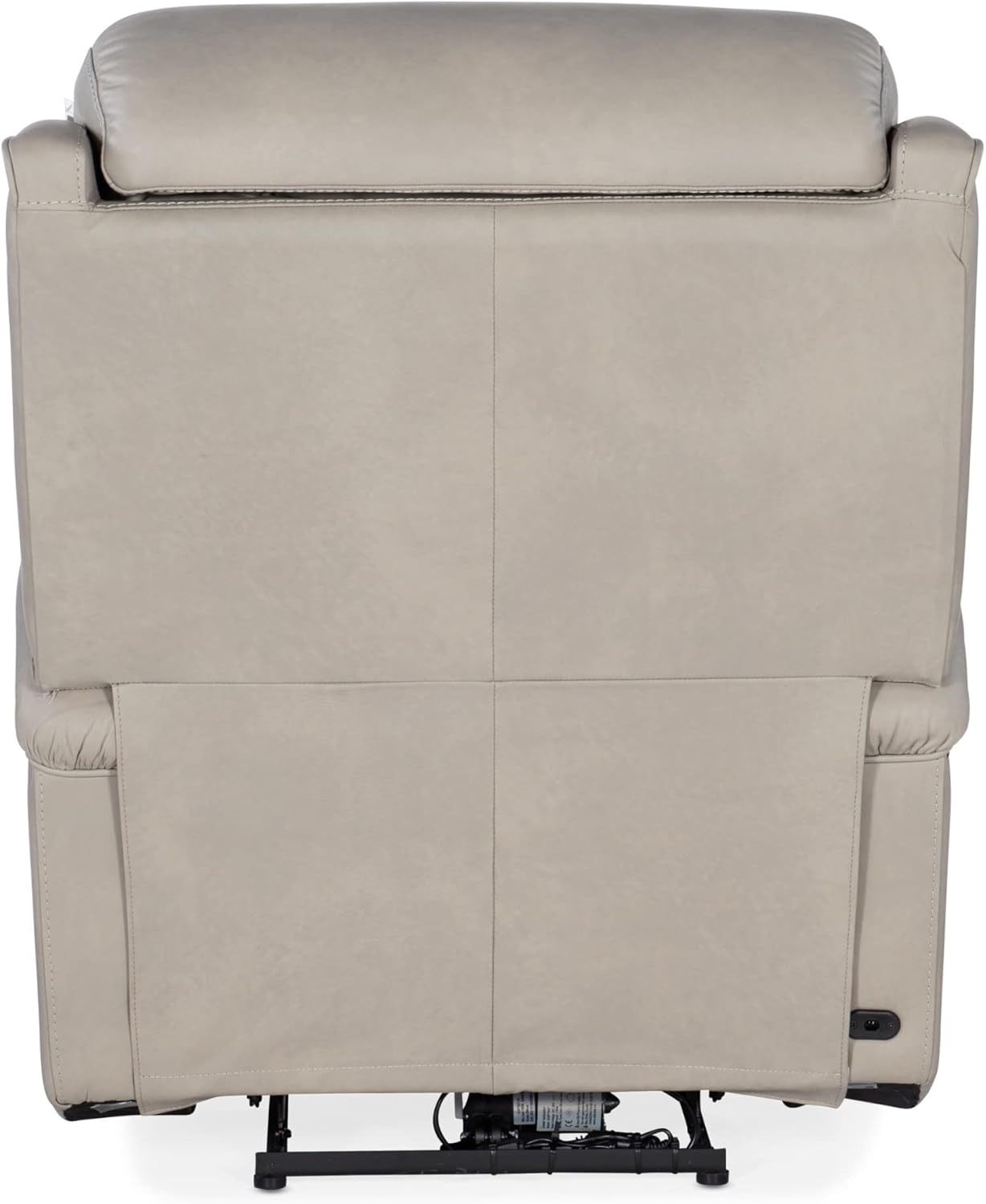 Rhea Zero Gravity Power Recliner with Power Headrest in Gray Leather by Hooker