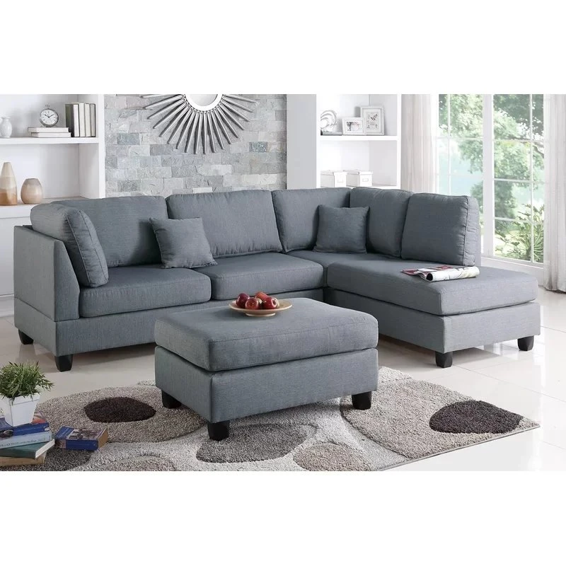 Hemphill 104 Wide Reversible Sofa & Chaise With Ottoman