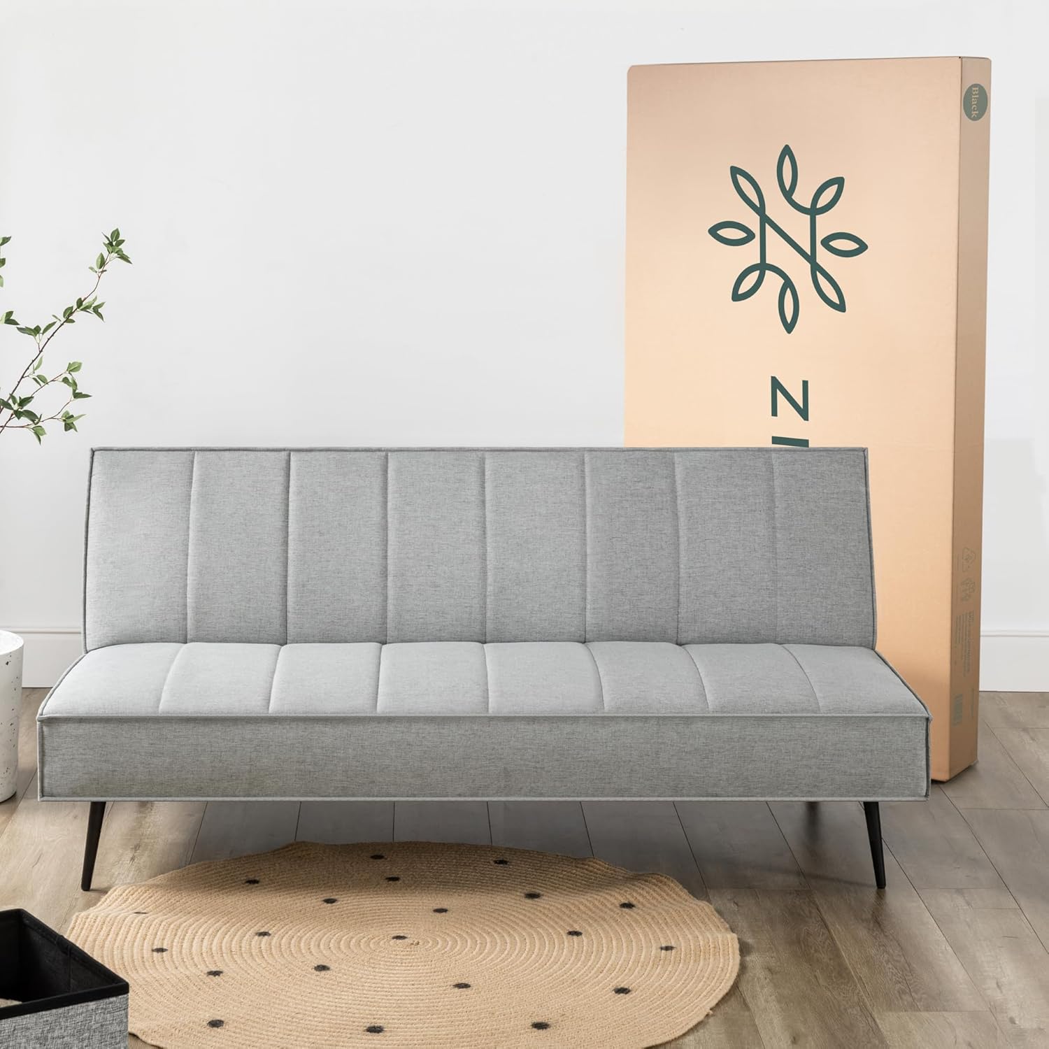 Zinus Quinn Clic Clac Sofa Bed - 2-in-1 Folding Sofa Bed - Suitable for Guest Rooms and Small Spaces