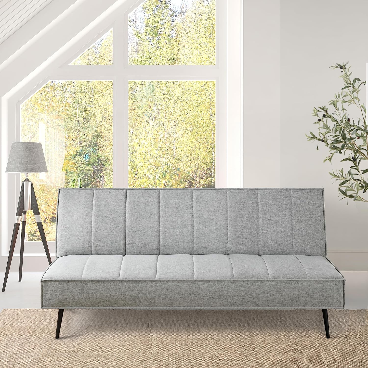 Zinus Quinn Clic Clac Sofa Bed - 2-in-1 Folding Sofa Bed - Suitable for Guest Rooms and Small Spaces