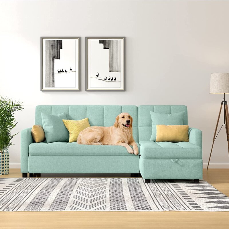 81.9'' Square Arm Sofa Bed