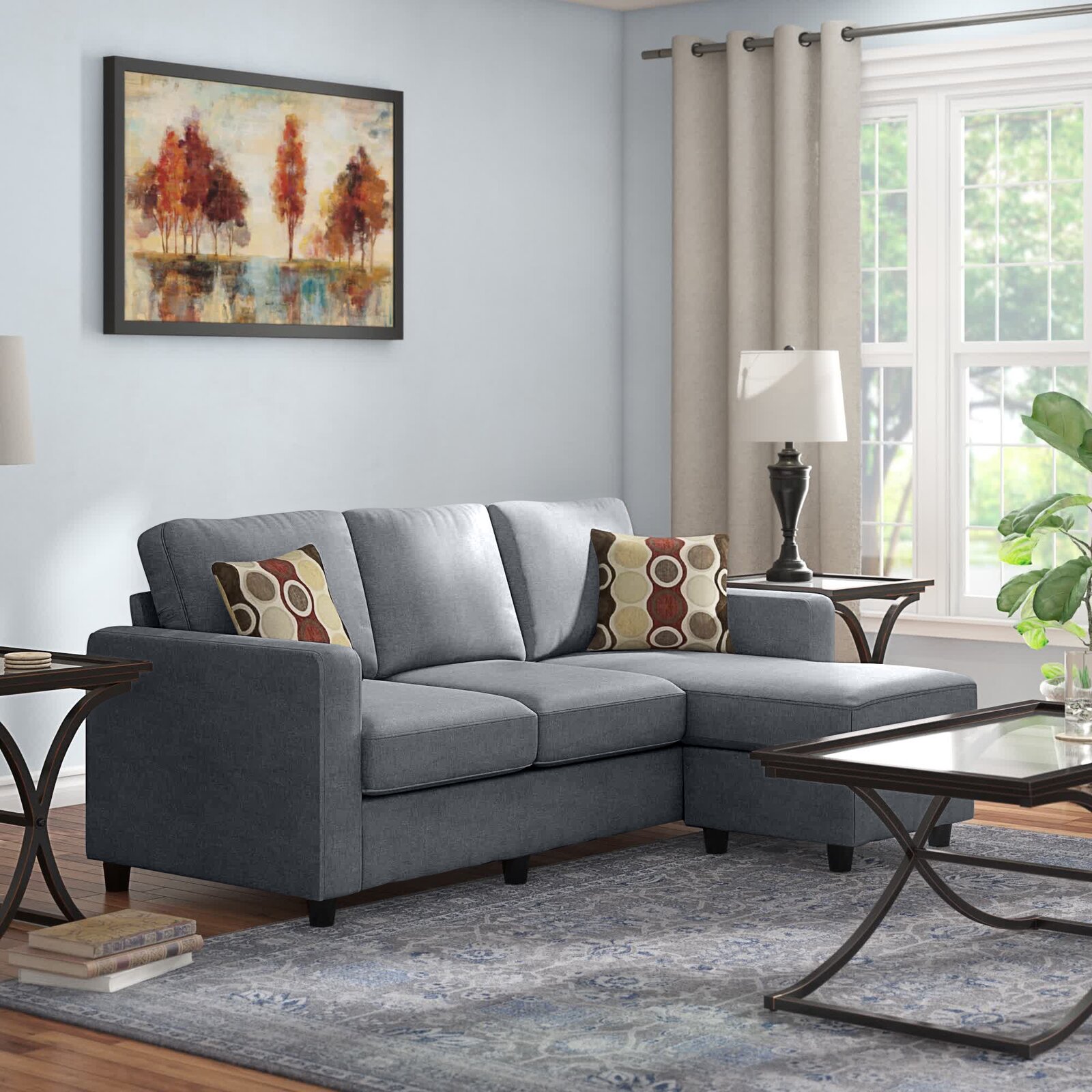 Campbelltown 78.5′′ Wide Reversible Sofa & Chaise With Ottoman